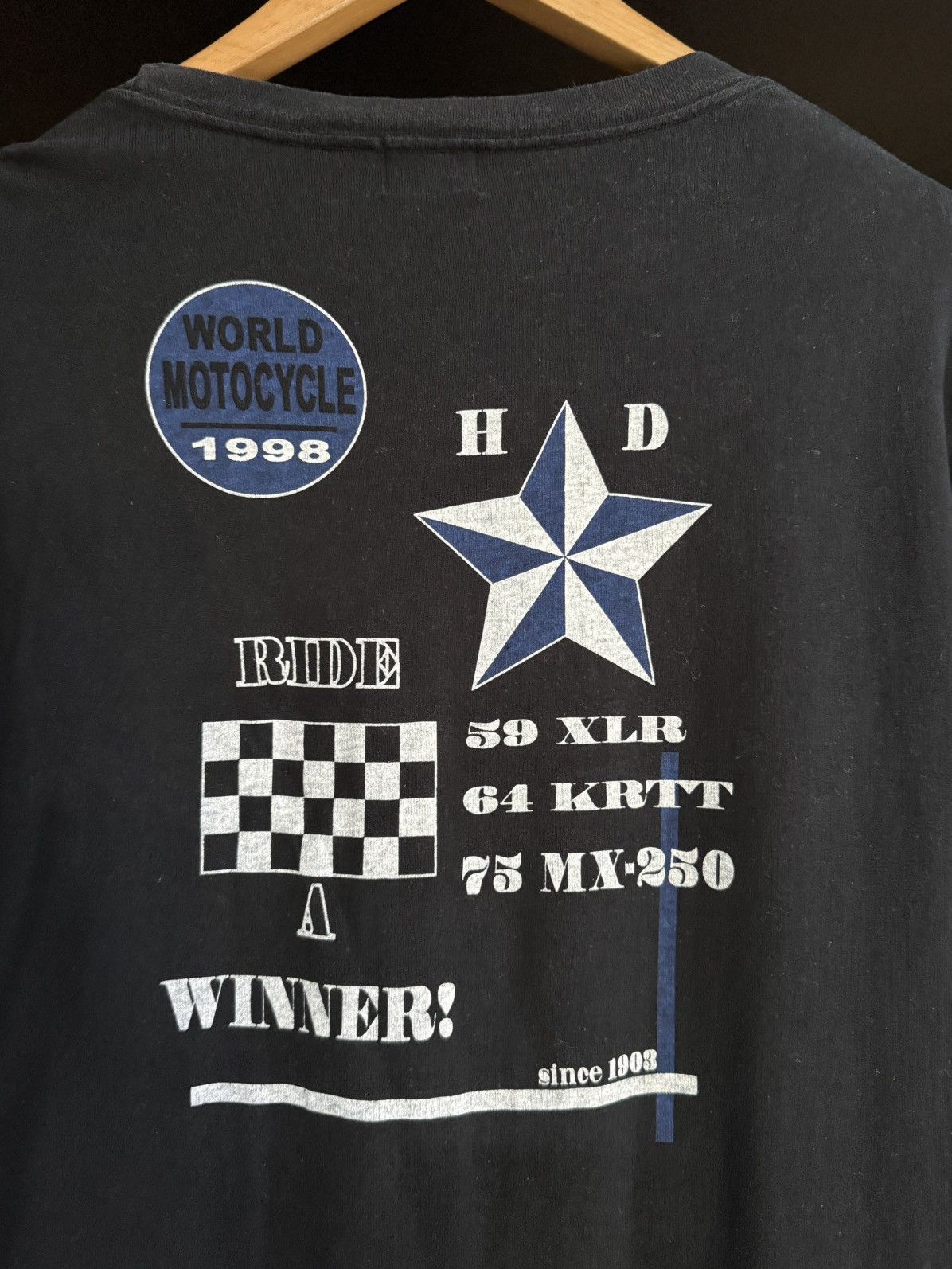 Harley Davidson Vintage 90s Harley Davidson Fit The Biker’s Choice Faded Tee Size US L / EU 52-54 / 3 - 3 Thumbnail