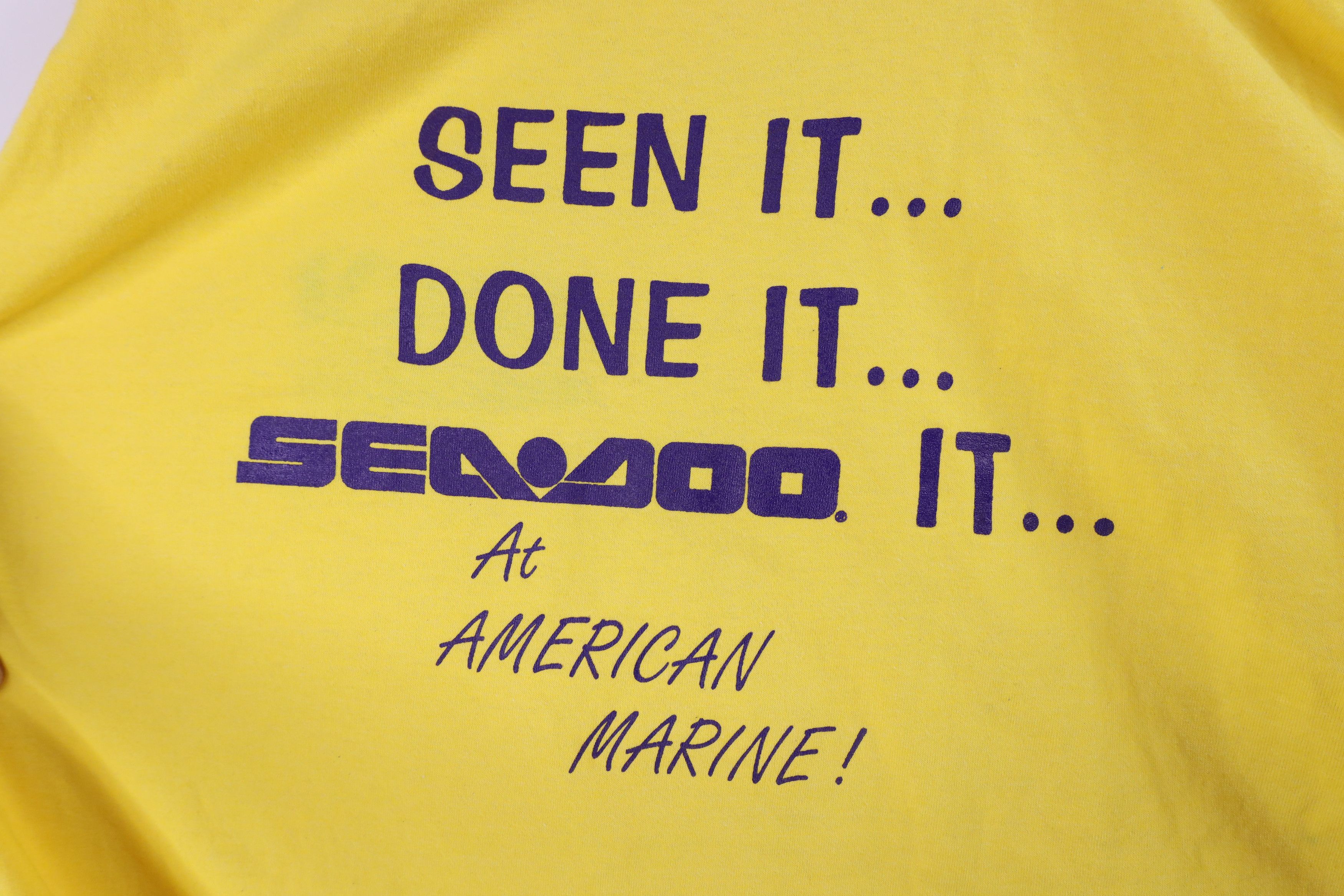Vintage Vintage 80s 90s Sea Doo American Marine Dolphin T-Shirt USA Size US XL / EU 56 / 4 - 8 Thumbnail