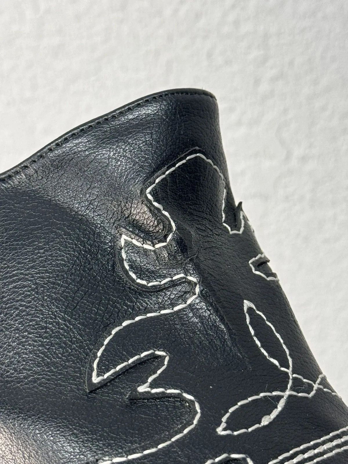 If Six Was Nine × Japanese Brand × Vintage 90s Vintage Leather Cowboy Slide Boots Western shoes Size US 6 / IT 36 - 8 Thumbnail