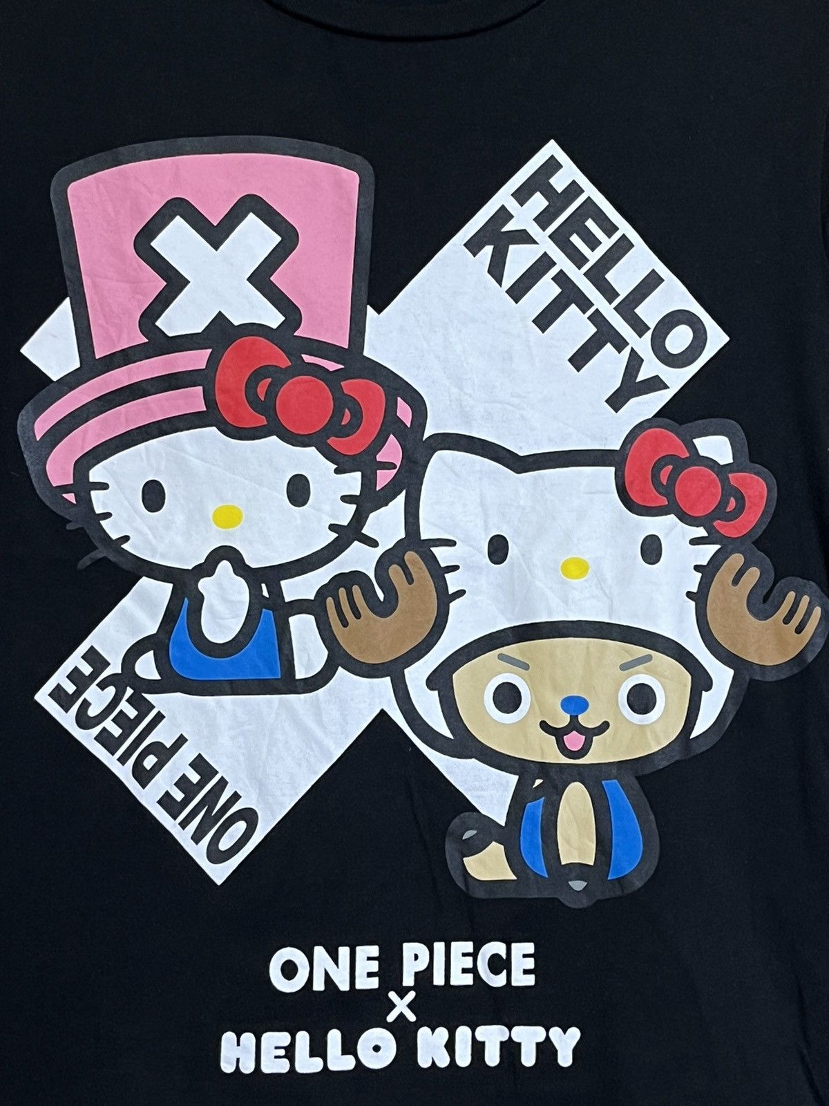 Anime VINTAGE Y2K HELLO KITTY X ONE PIECE SANRIO L/S T SHIRT Size US L / EU 52-54 / 3 - 3 Thumbnail