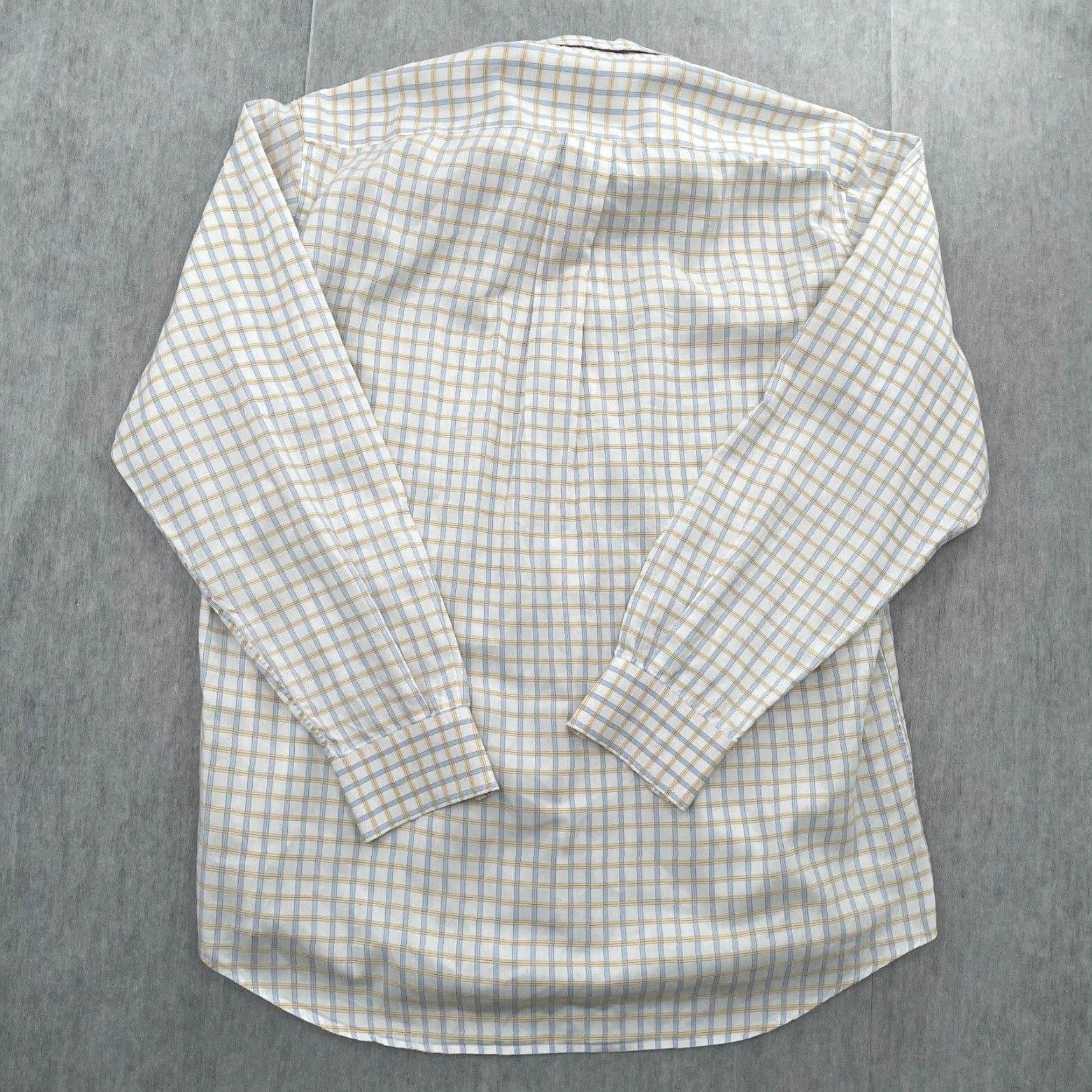 Vintage VINTAGE Luciano Barbera Shirt Adult Large Long Sleeve Button-Up Check Casual Mens L White Blue Yellow Size US L / EU 52-54 / 3 - 2 Thumbnail