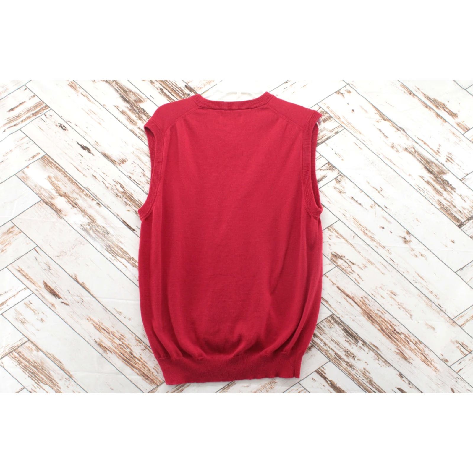 Chaps Chaps Ralph Lauren Sweater Vest Shirt Men M Red V-Neck Knit Embroidered Logo Preppy Vintage: No Size US M / EU 48-50 / 2 - 2 Thumbnail