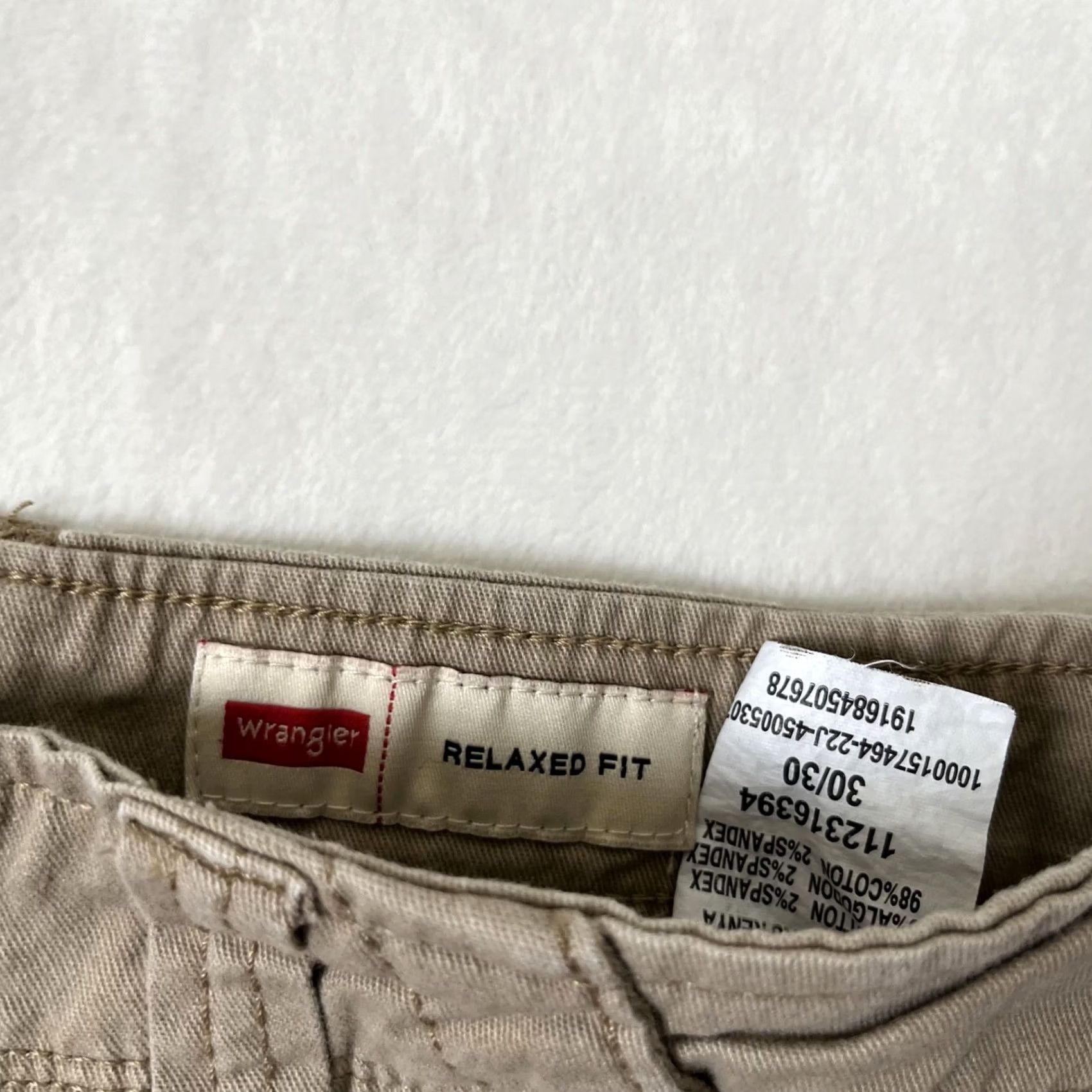 Wrangler Wrangler Cargo Pants Mens 30x30 Khaki Tan Relaxed Fit Casual Utility Workwear Size US 30 / EU 46 - 4 Thumbnail