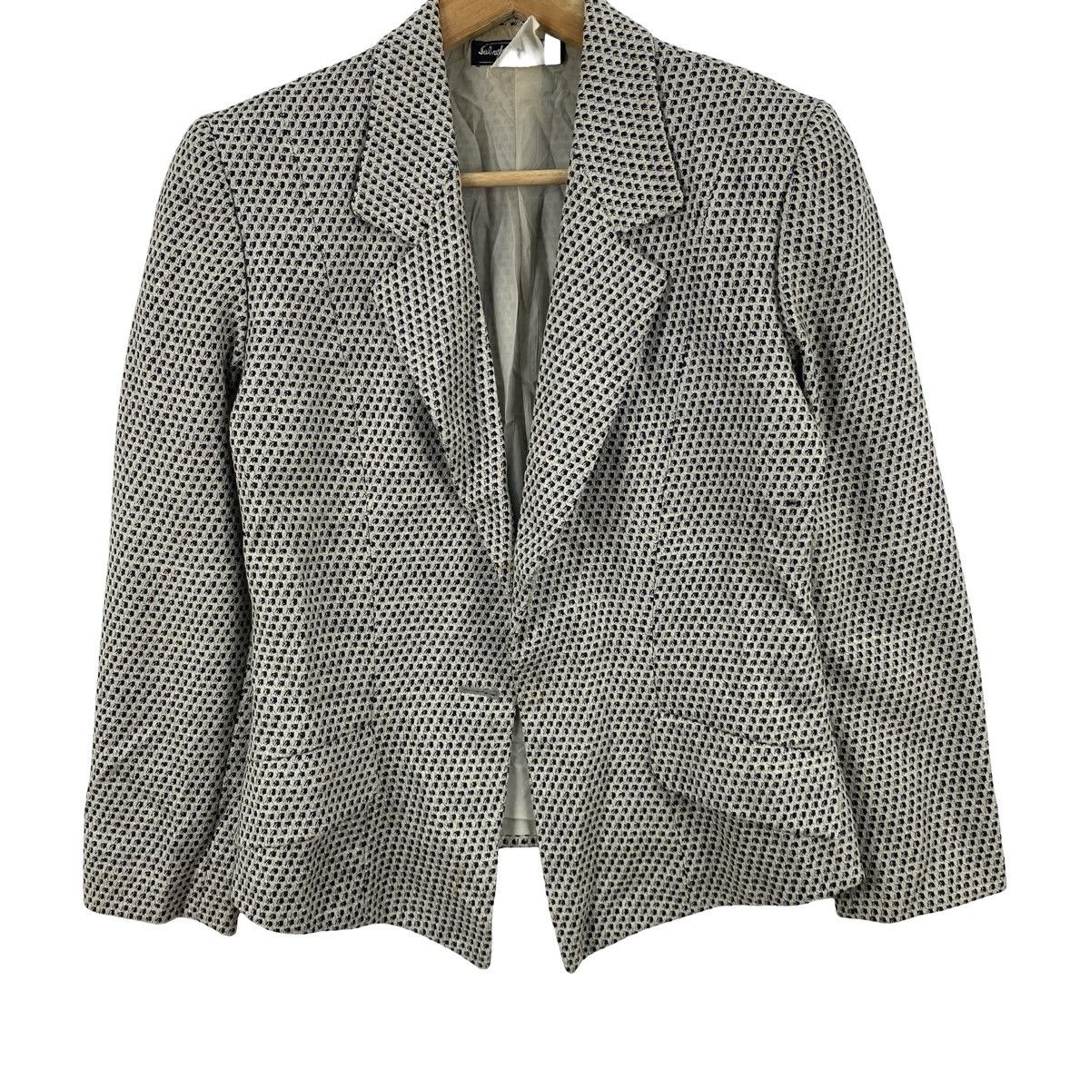 Salvatore Ferragamo Vintage SALVATORE FERRAGAMO Tweed Blazer Jacket Size S / US 4 / IT 40 - 6 Thumbnail