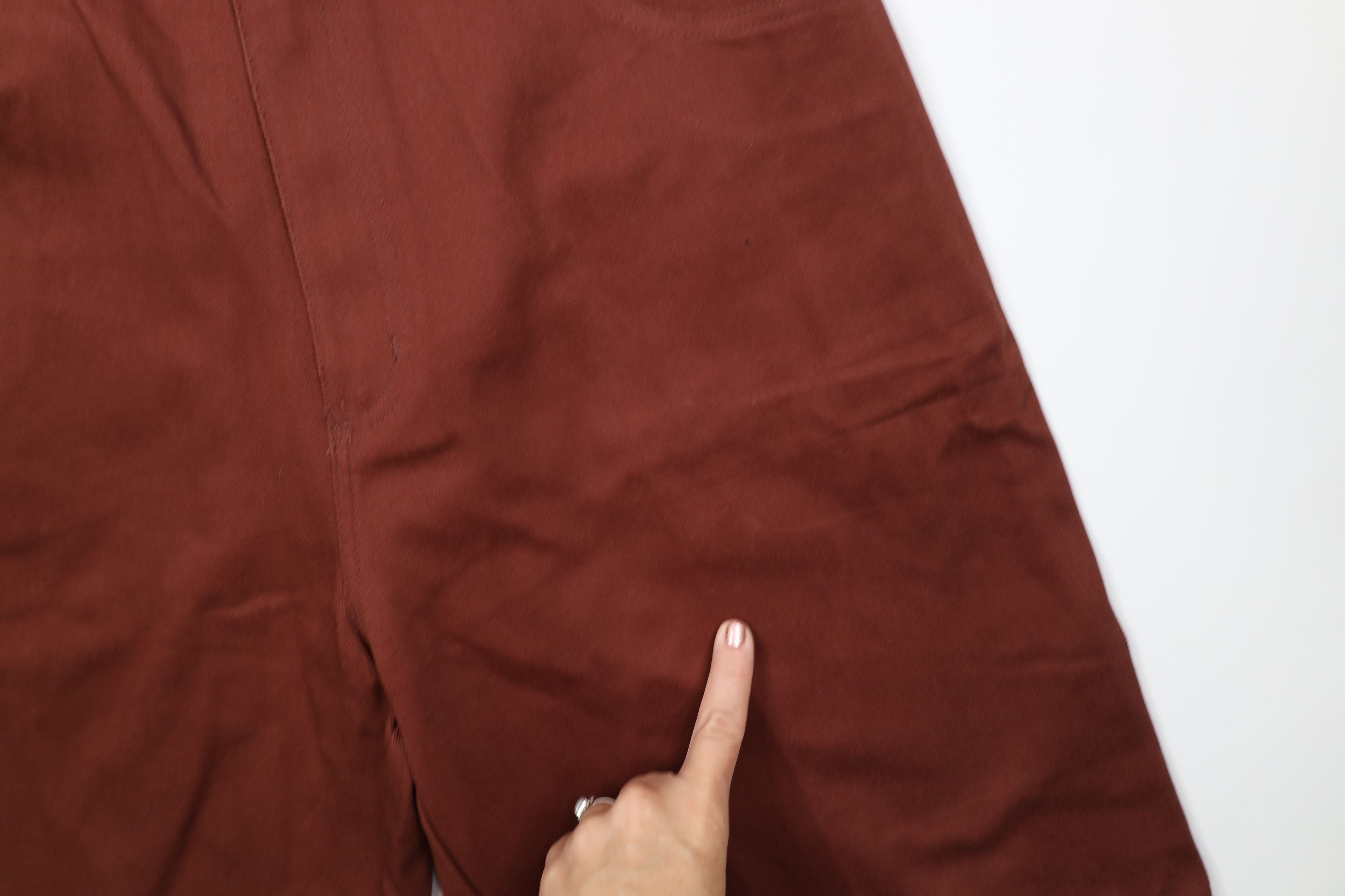 Vintage Deadstock Vintage 90s Streetwear Loose Fit Shorts Red Cotton Size US 32 / EU 48 - 5 Thumbnail