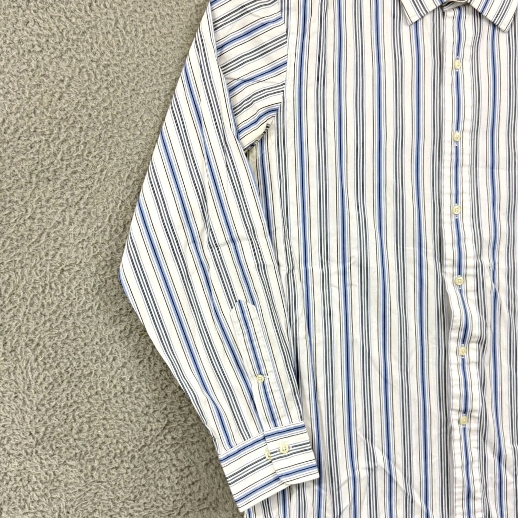 Polo Ralph Lauren VINTAGE Polo Ralph Lauren Shirt Mens Large Blue Long Sleeve Custom Fit Size US L / EU 52-54 / 3 - 4 Thumbnail