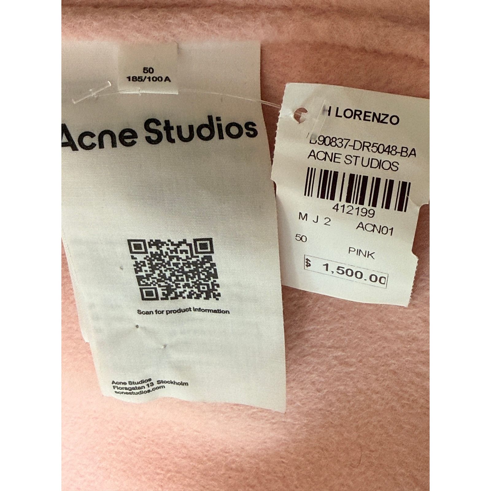 Acne Studios Acne Studios Cashmere Wool Jacket Baby Pink IT 50 EU 50 Size US M / EU 48-50 / 2 - 3 Thumbnail