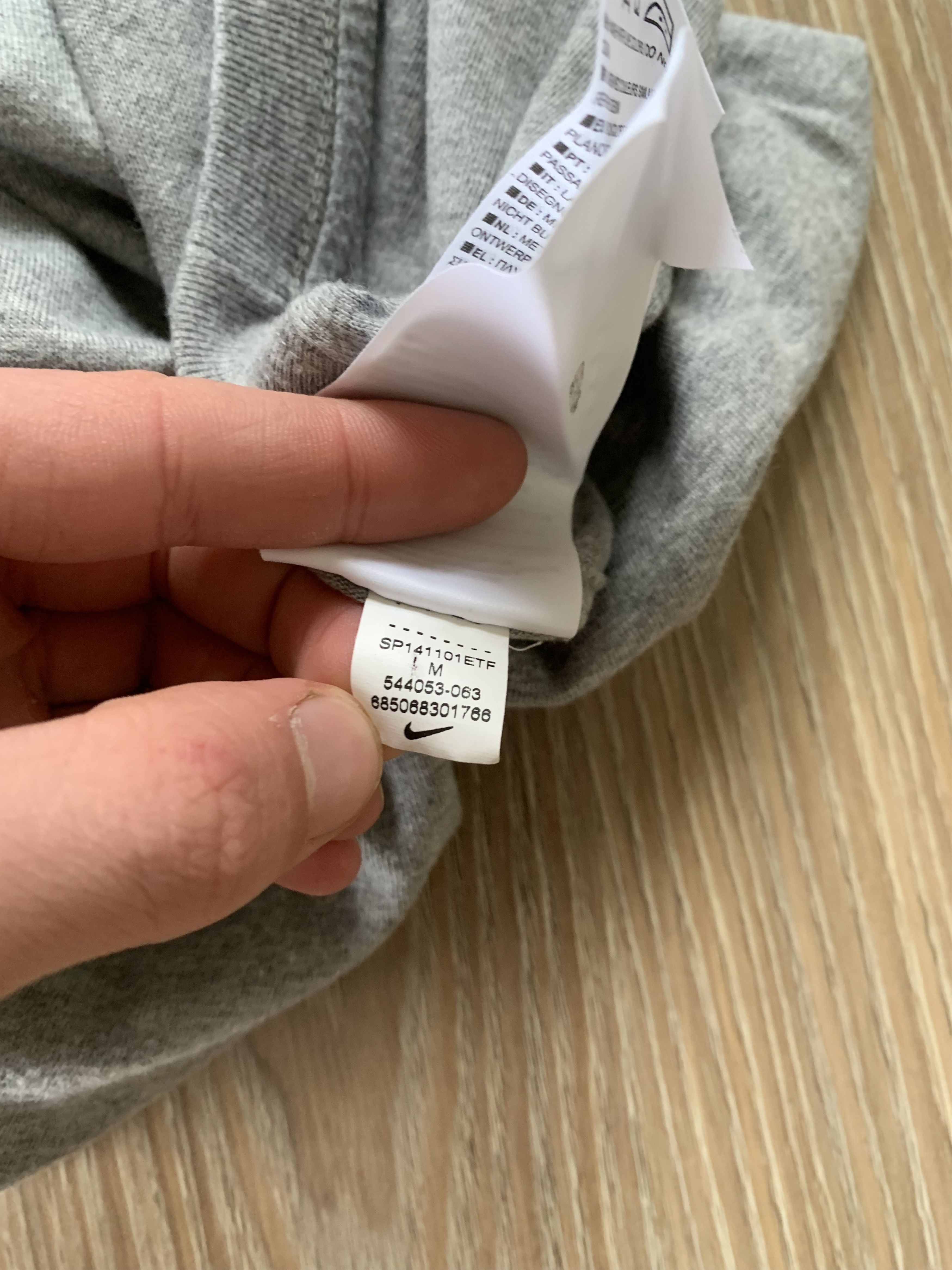 Nike Nike Grey Cotton Sleeveless Size US M / EU 48-50 / 2 - 9 Thumbnail