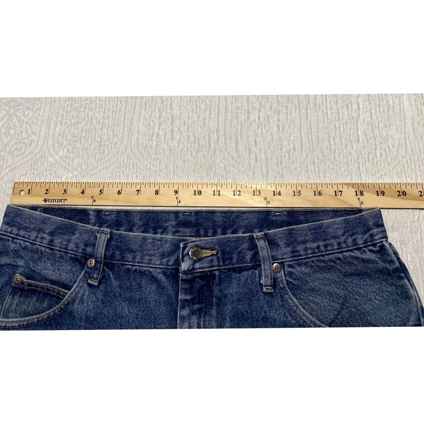 Wrangler VINTAGE Wrangler Men's Relaxed Fit Jeans 36x33 Blue Denim 9760WDR Western 80s Mens Jeans Size US 36 / EU 52 - 4 Thumbnail