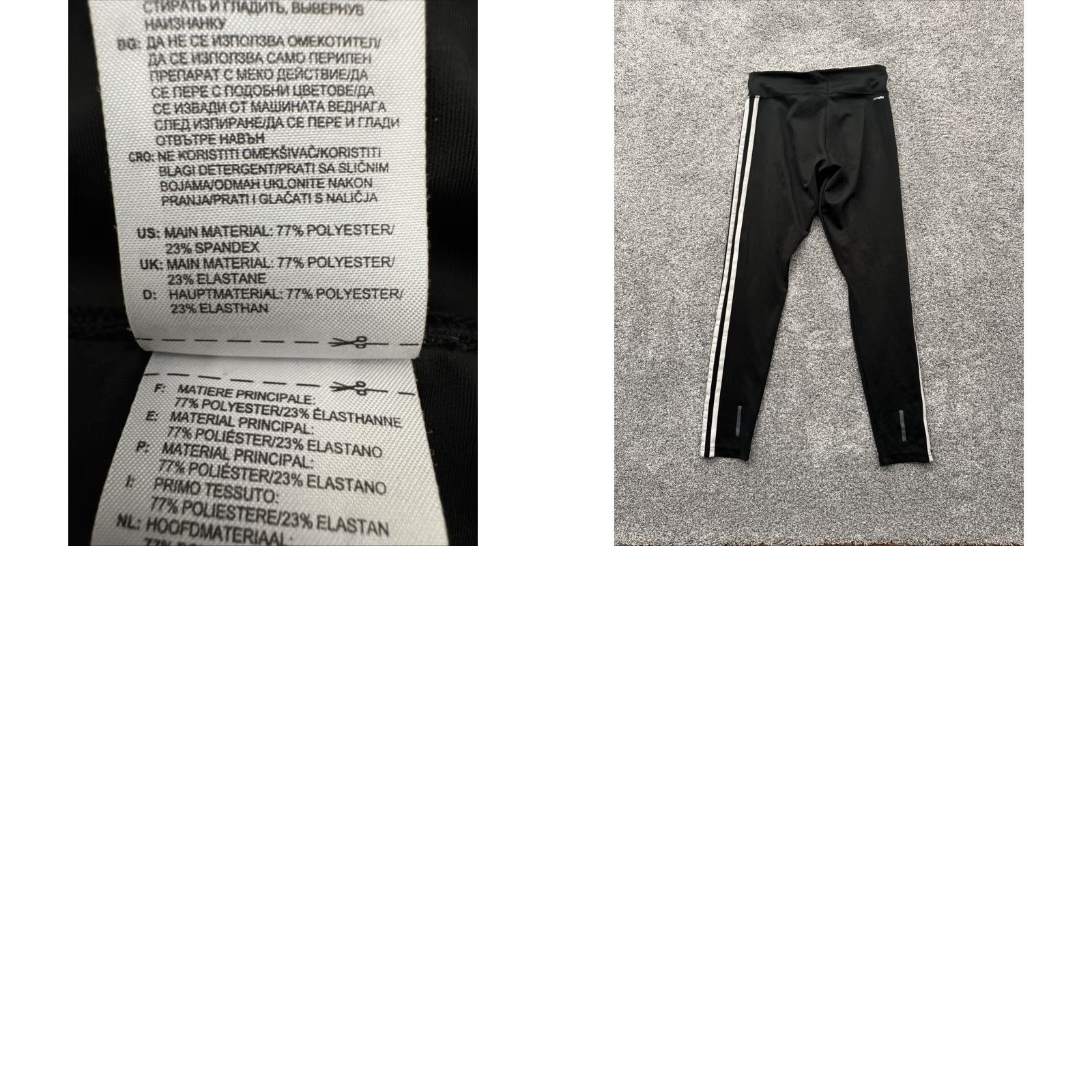 Adidas Adidas Leggings Womens Small 3 Stripe Climalite Athleisure Jogger Streetwear Exercise Y2K Inspired Size 28" / US 6 / IT 42 - 8 Thumbnail