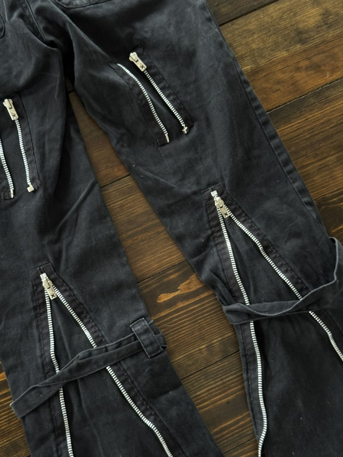 Tripp NYC Pinstripe Bondage Y2K Goth Vibe Pants
