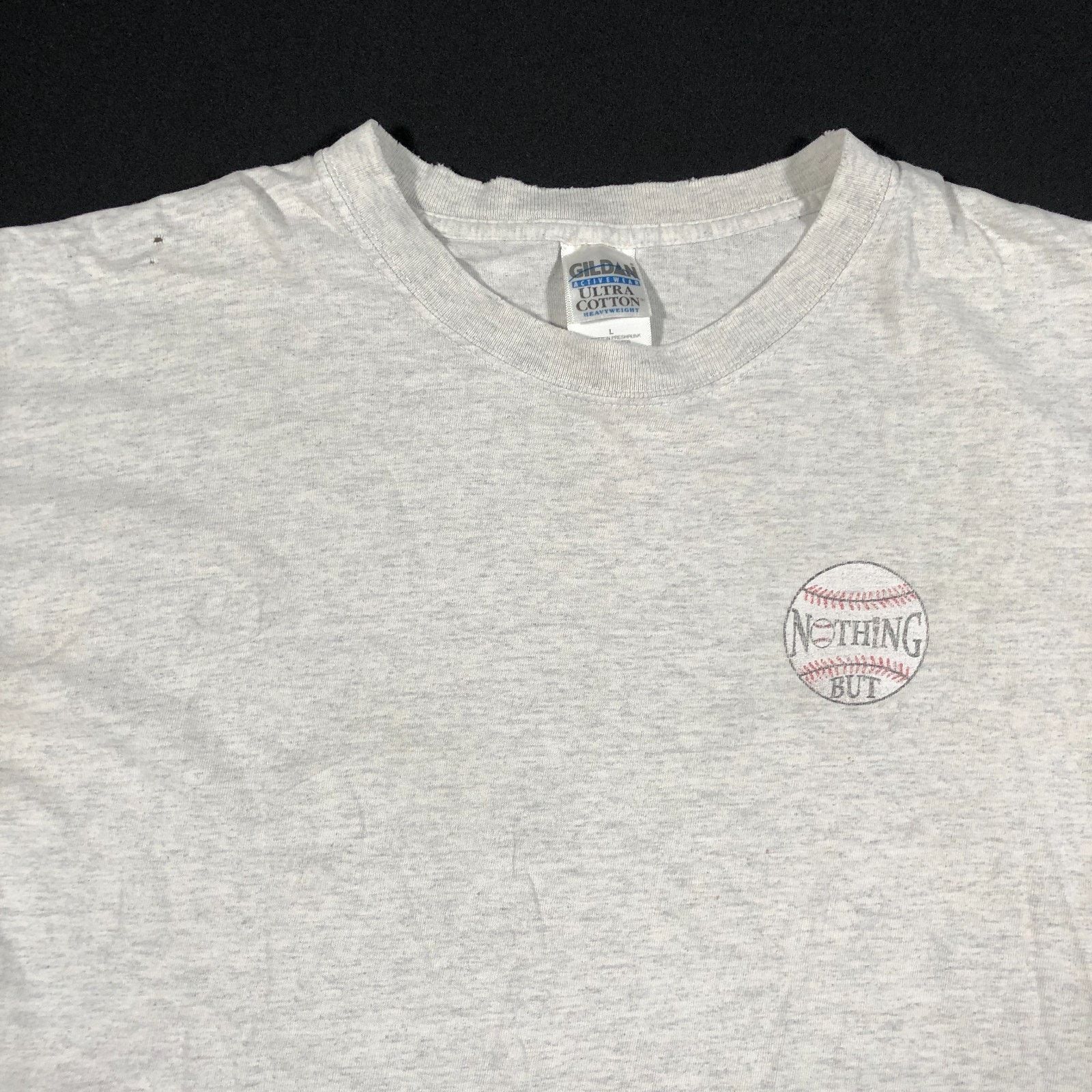 Vintage Vintage 90s Nothing But Baseball no Sub For Hard Work Tee Size US L / EU 52-54 / 3 - 5 Thumbnail