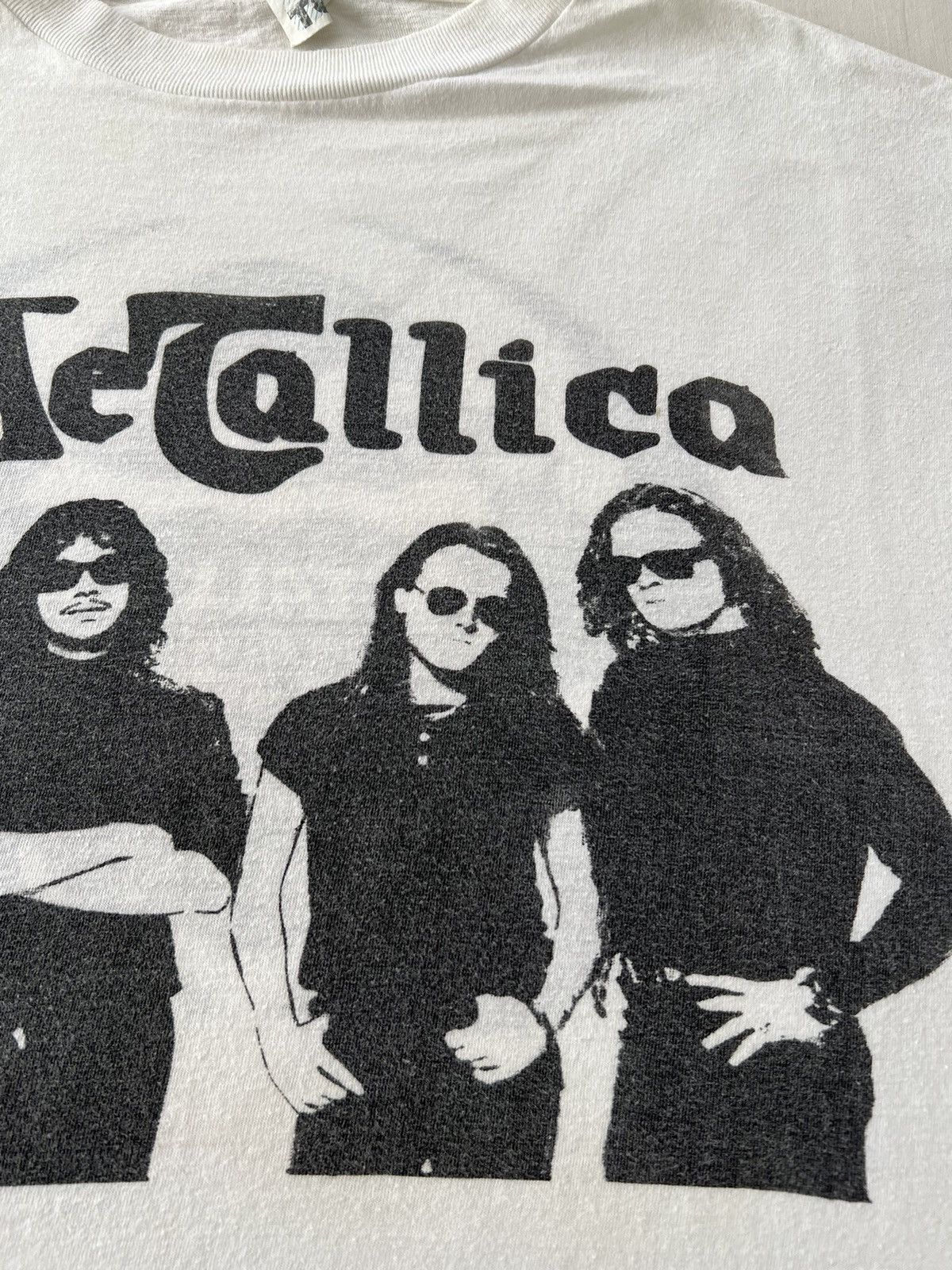 Band Tees Vintage 1993 Metallica Wien Rock Band White T-shirt Size US XL / EU 56 / 4 - 5 Thumbnail