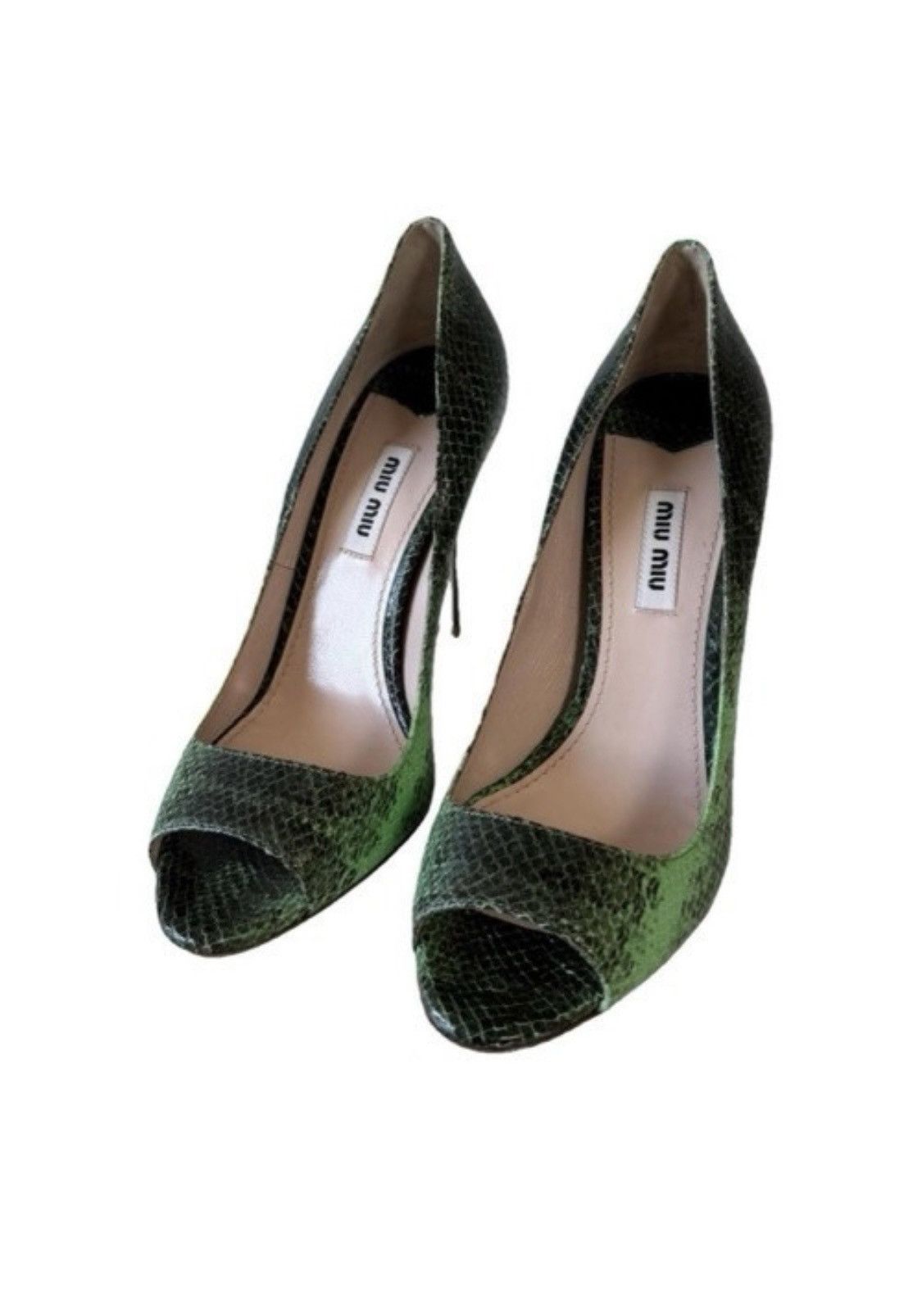 Miu Miu Miu Miu snake skin heels Size US 7 / IT 37 - 1 Thumbnail