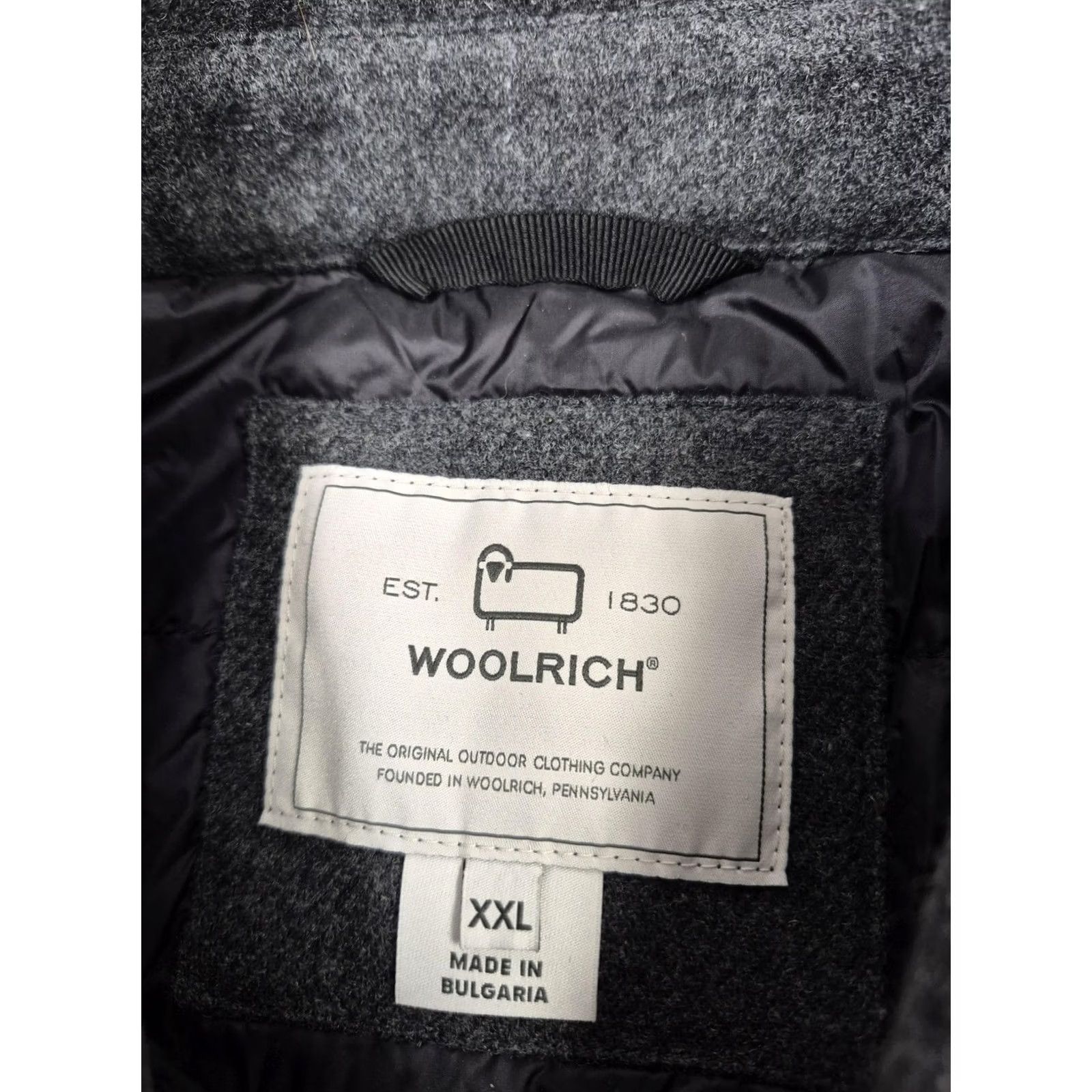 Vintage Woolrich Jacket Mens 2XL Gray Wool Tweed Military Snap Front Lined Outdoor Jacket Size US XXL / EU 58 / 5 - 2 Thumbnail