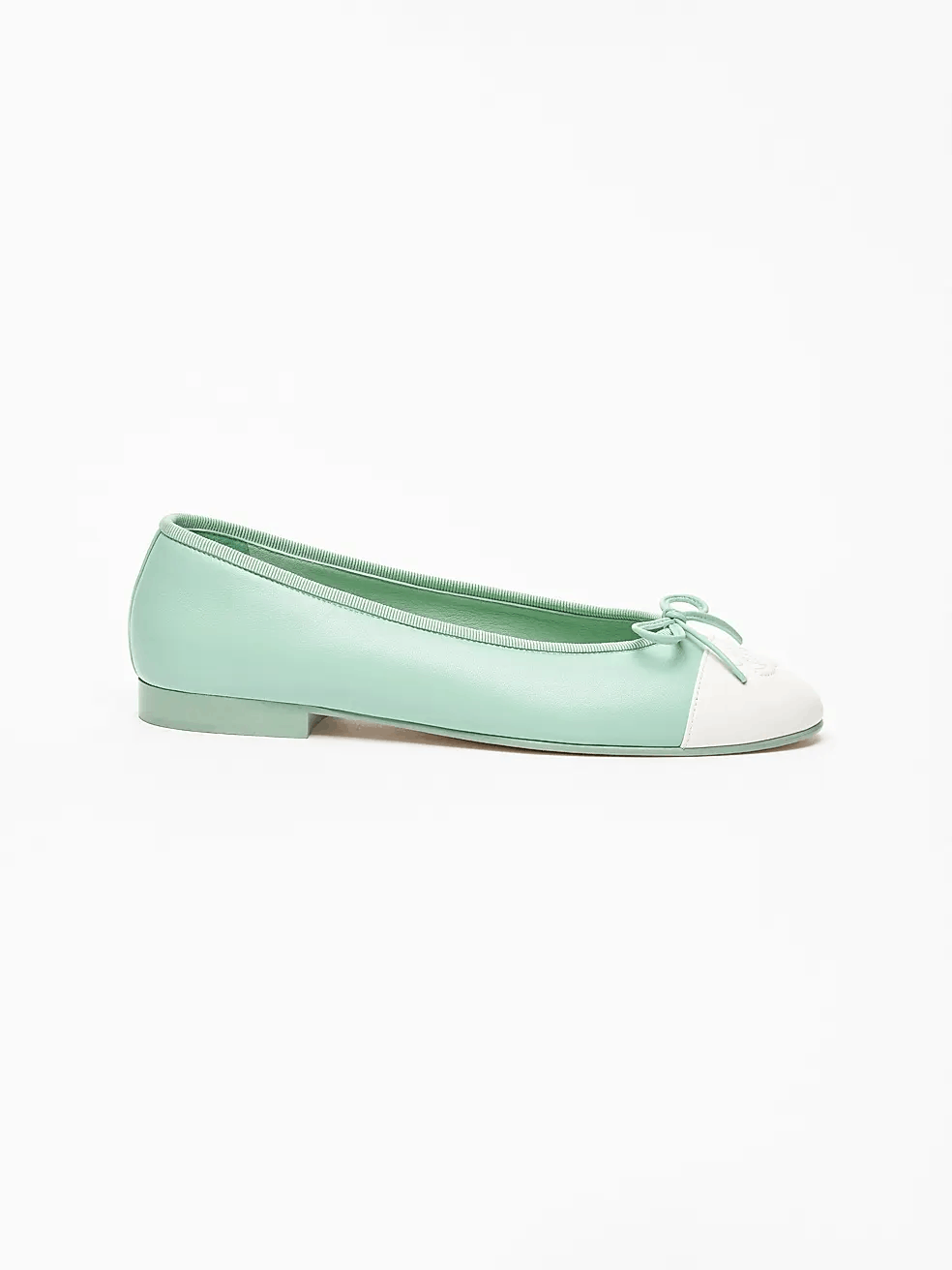 Chanel os11x0426 Ballet Flats in Light Green/White Size US 9 / IT 39 - 1 Thumbnail
