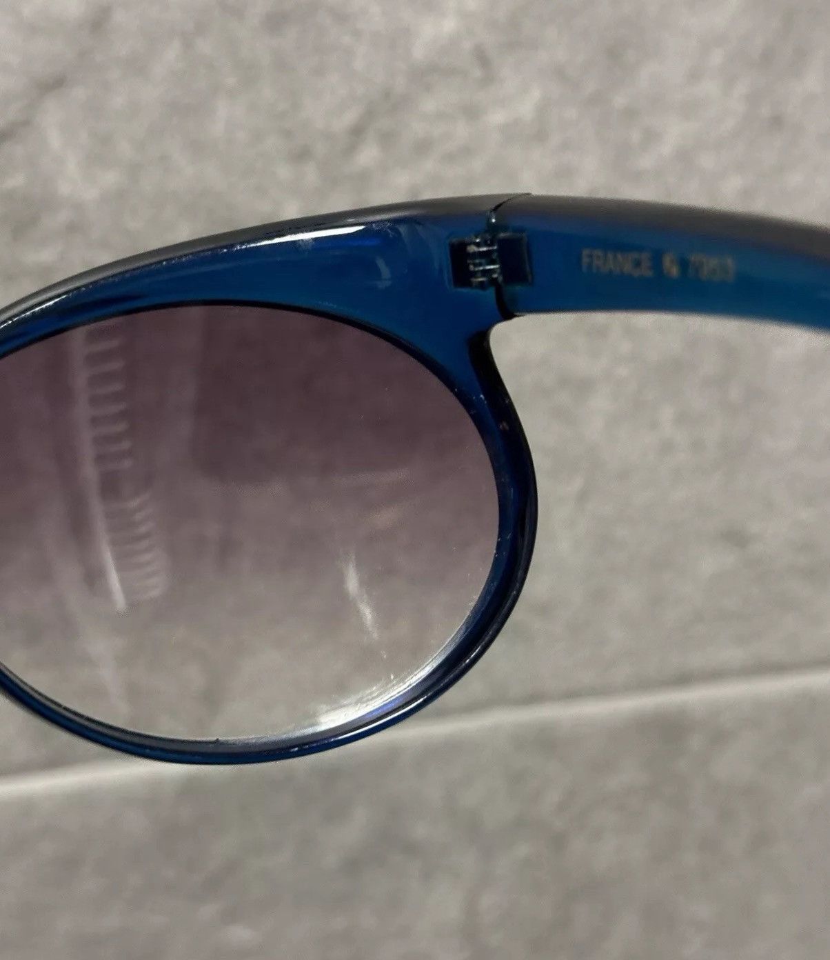 Vintage × Yves Saint Laurent Yves Saint Laurent Big Cat Eye Round Plastic Sunglasses Size ONE SIZE - 16 Thumbnail