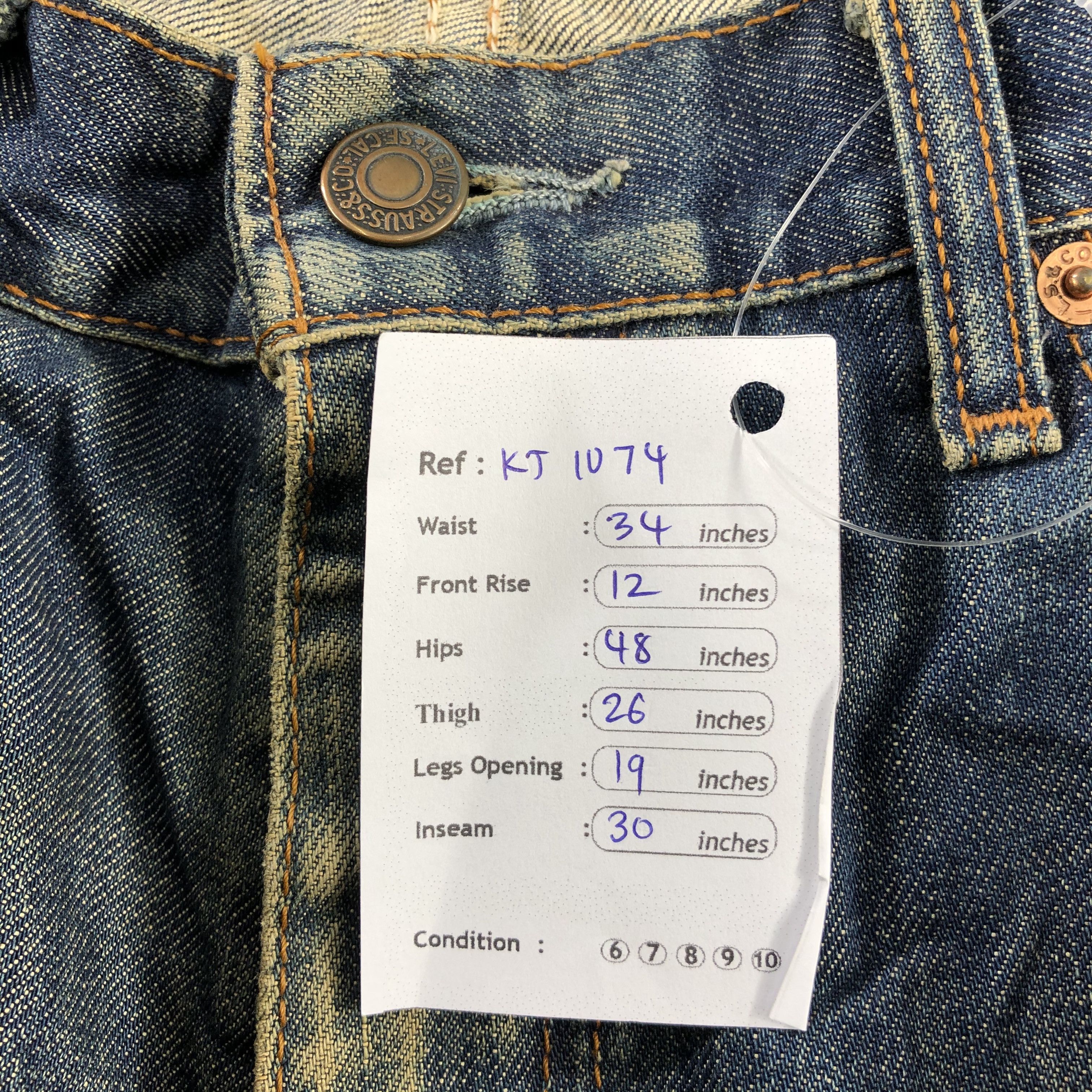 Levi's Vintage Levi's 512 Jeans Rusty Wash Denim KJ1074 Size US 34 / EU 50 - 15 Thumbnail