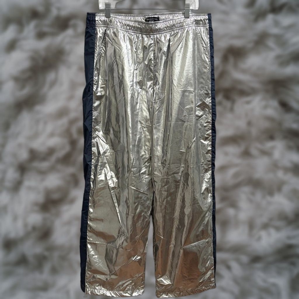 Urban Outfitters Urban Outfitters Pants Mens XL Silver Track Relaxed Polyester Woven Size US 36 / EU 52 - 1 Thumbnail