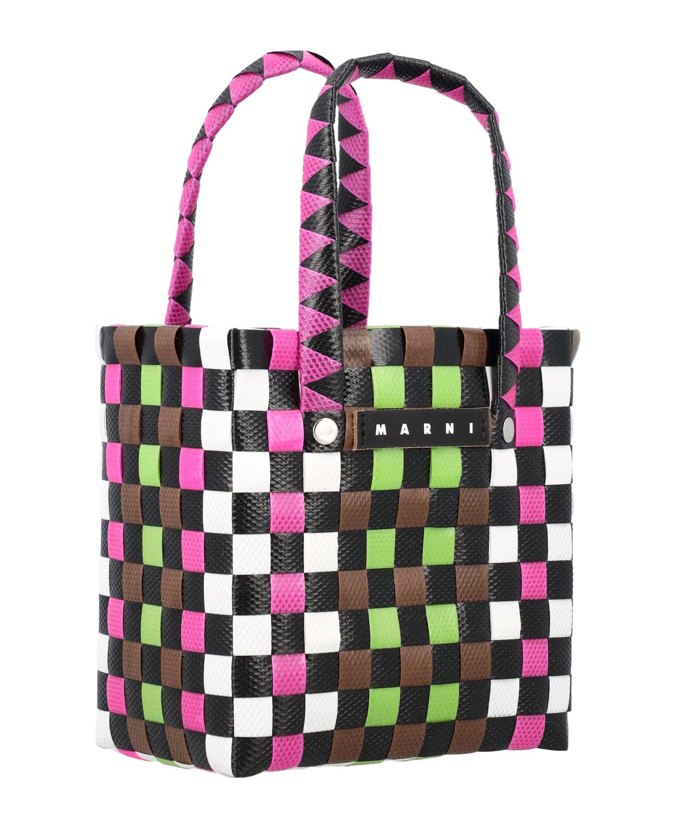 Marni o1f1d3z0725 Size: OS / Woven Micro Basket Bag in Multicolor Size ONE SIZE - 1 Thumbnail