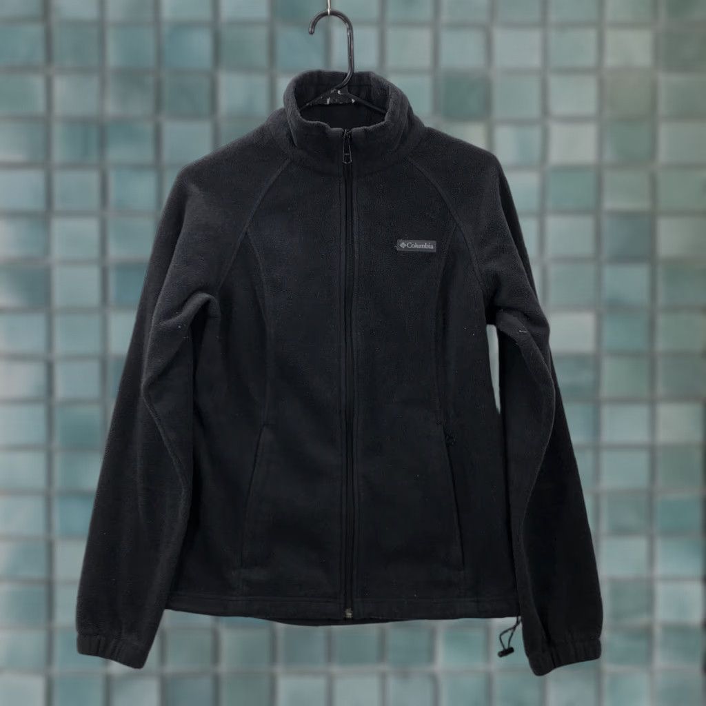 Vintage Columbia Jacket Mens Black Fleece Full Zip Front Pockets Size M Winter Outdoor Casual Regular Fit Middle Length Size US M / EU 48-50 / 2 - 1 Thumbnail