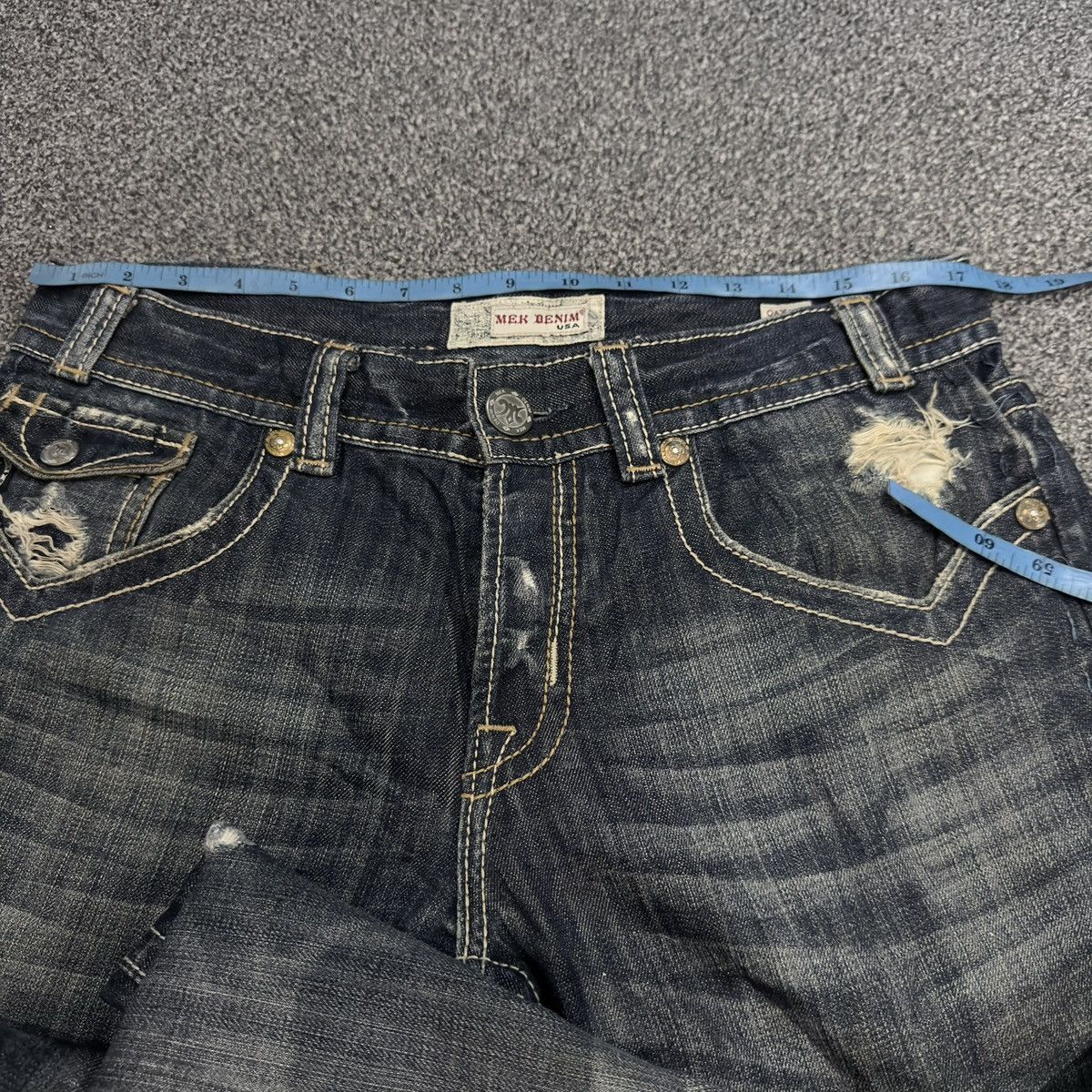 If Six Was Nine Archives ‼️ y2k Seditionaries Mek Denim Distressed HG Style Size US 34 / EU 50 - 18 Thumbnail