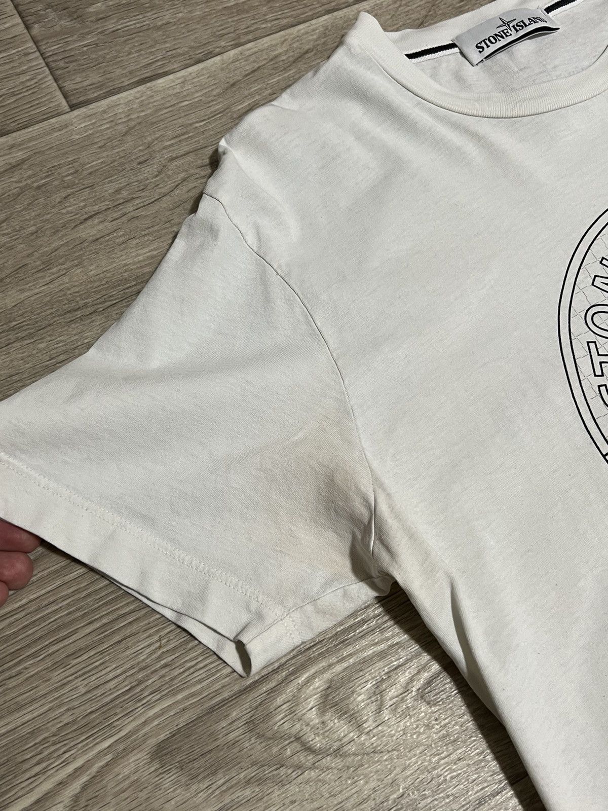 Stone Island × Vintage Vintage Stone Island Big Logo T-shirt Size US L / EU 52-54 / 3 - 5 Thumbnail