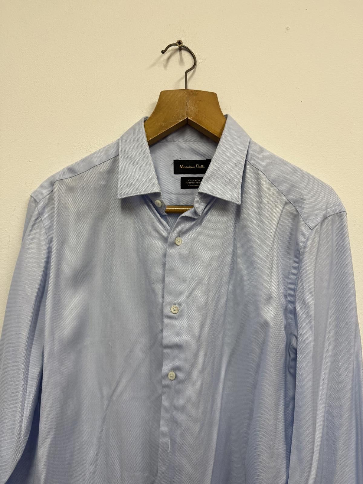 Massimo Dutti Massimo Dutti Light Blue Men's Dress Shirt Size 42R - 3 Thumbnail