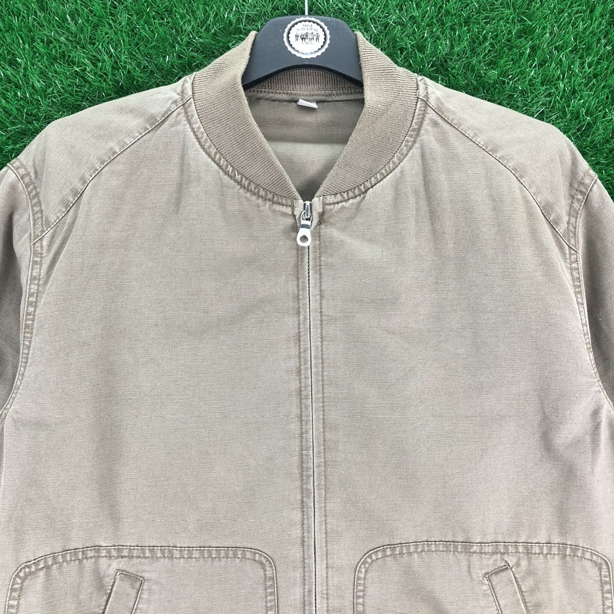 Uniqlo Vintage Y2K Uniqlo Bomber Jacket Style All Nude Size US L / EU 52-54 / 3 - 7 Thumbnail