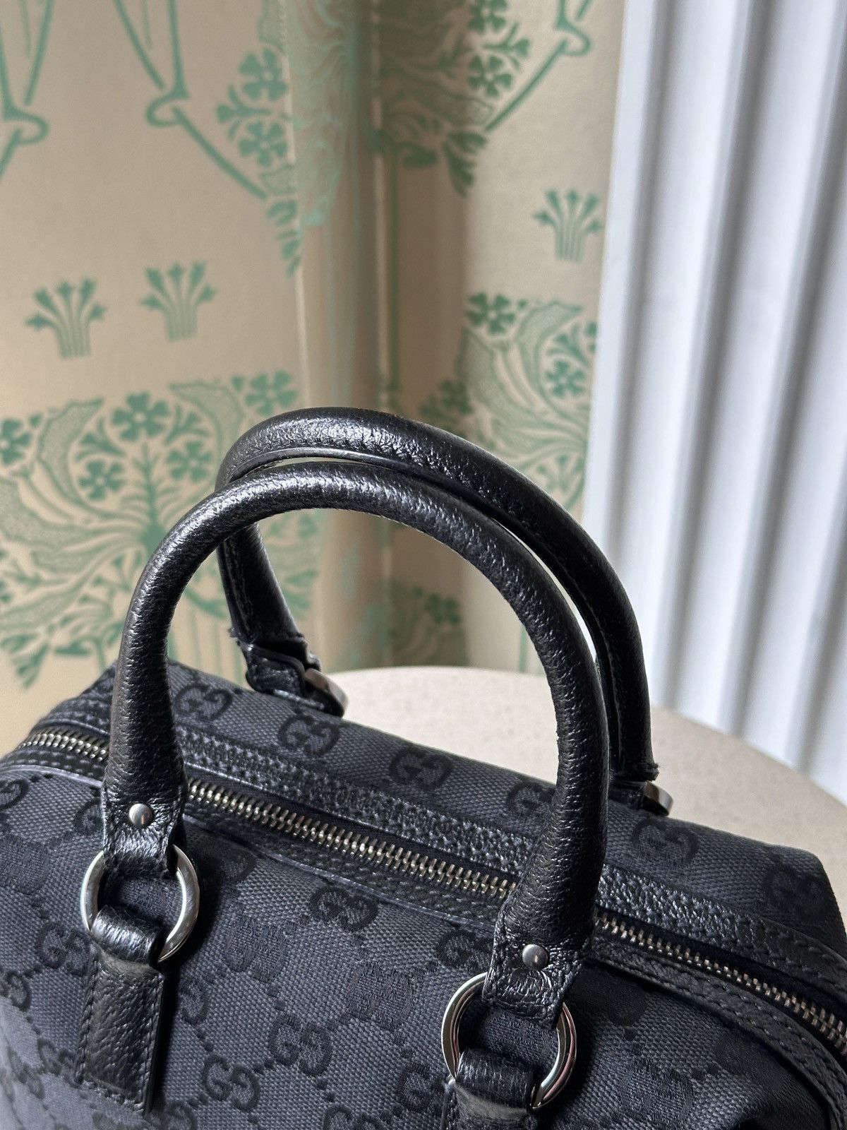 Gucci GUCCI Mini Monogram Canvas Boston Hand Bag Leather 113010 Size ONE SIZE - 6 Thumbnail