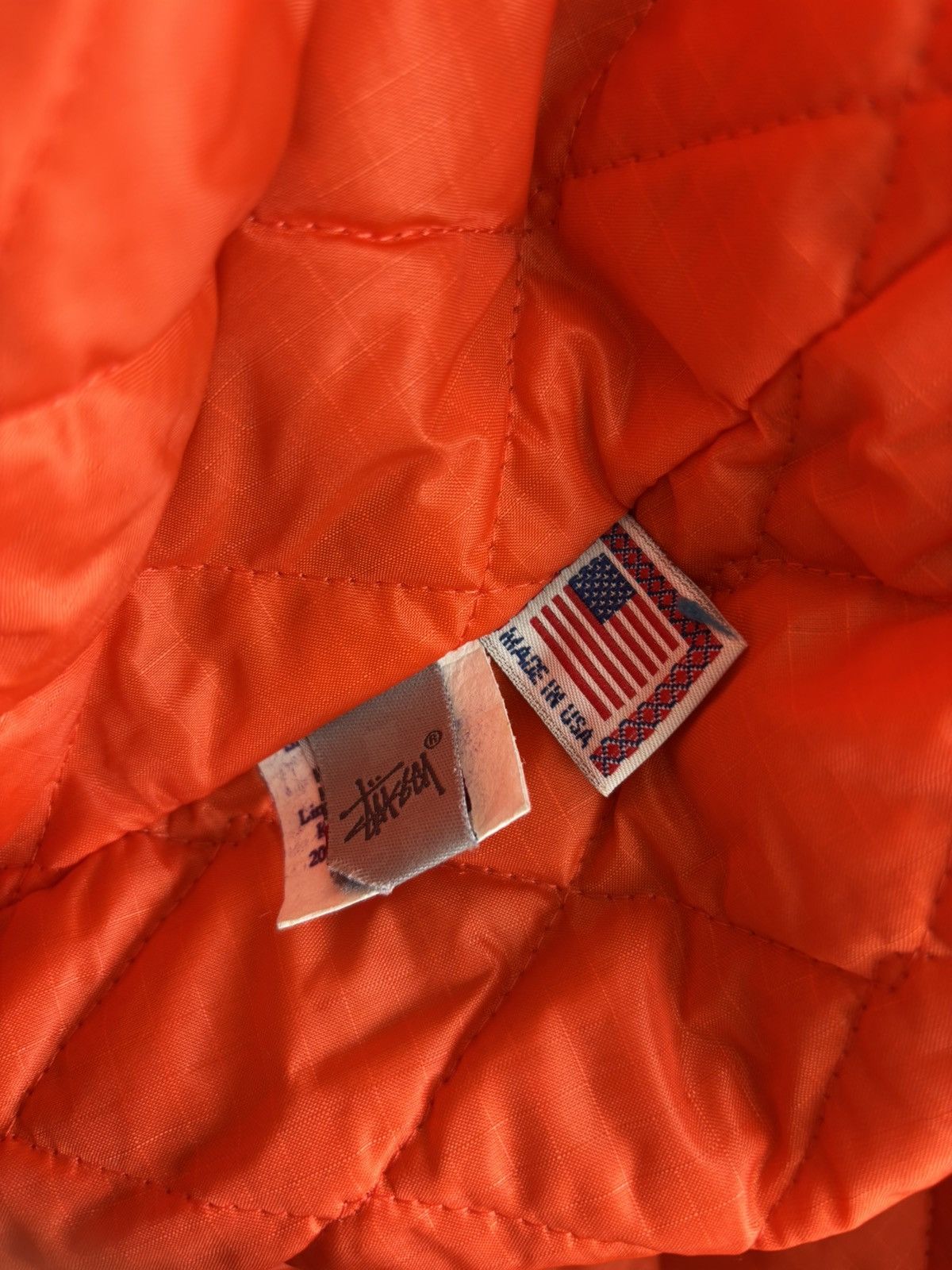 Stussy early 2000s wool bomber MA-1 jacket
