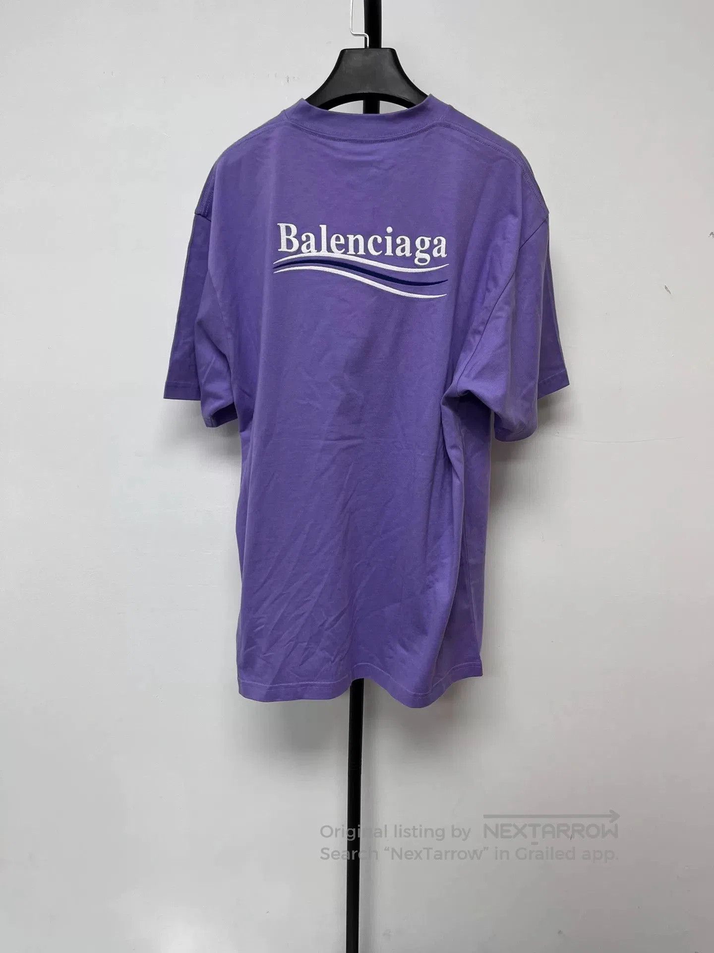 Balenciaga Balenciaga Logo Print Purple T. Size US XS / EU 42 / 0 - 2 Thumbnail
