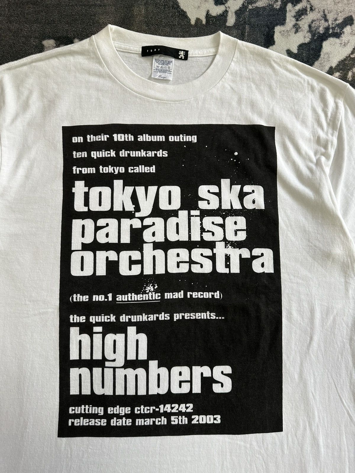 roarguns Rare 2003 Roar Tokyo Ska Paradise Orchestra promo tee Size US L / EU 52-54 / 3 - 3 Thumbnail