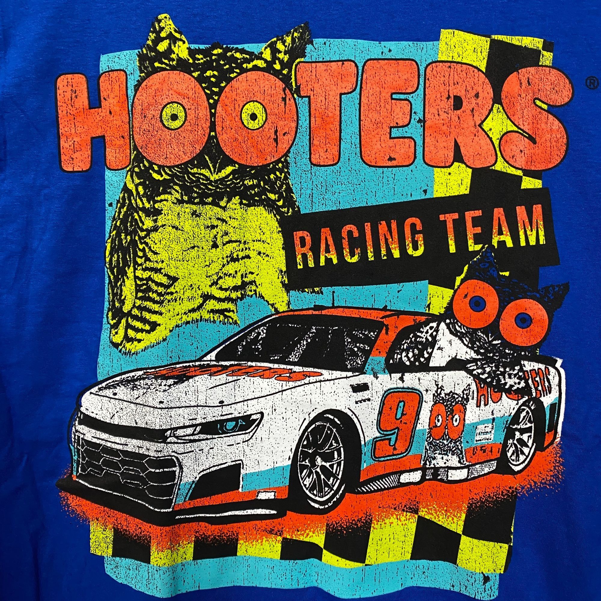 Ripple Junction Hooters Racing Team Race Car Number 9 Graphic Design T-Shirt Size US M / EU 48-50 / 2 - 2 Thumbnail