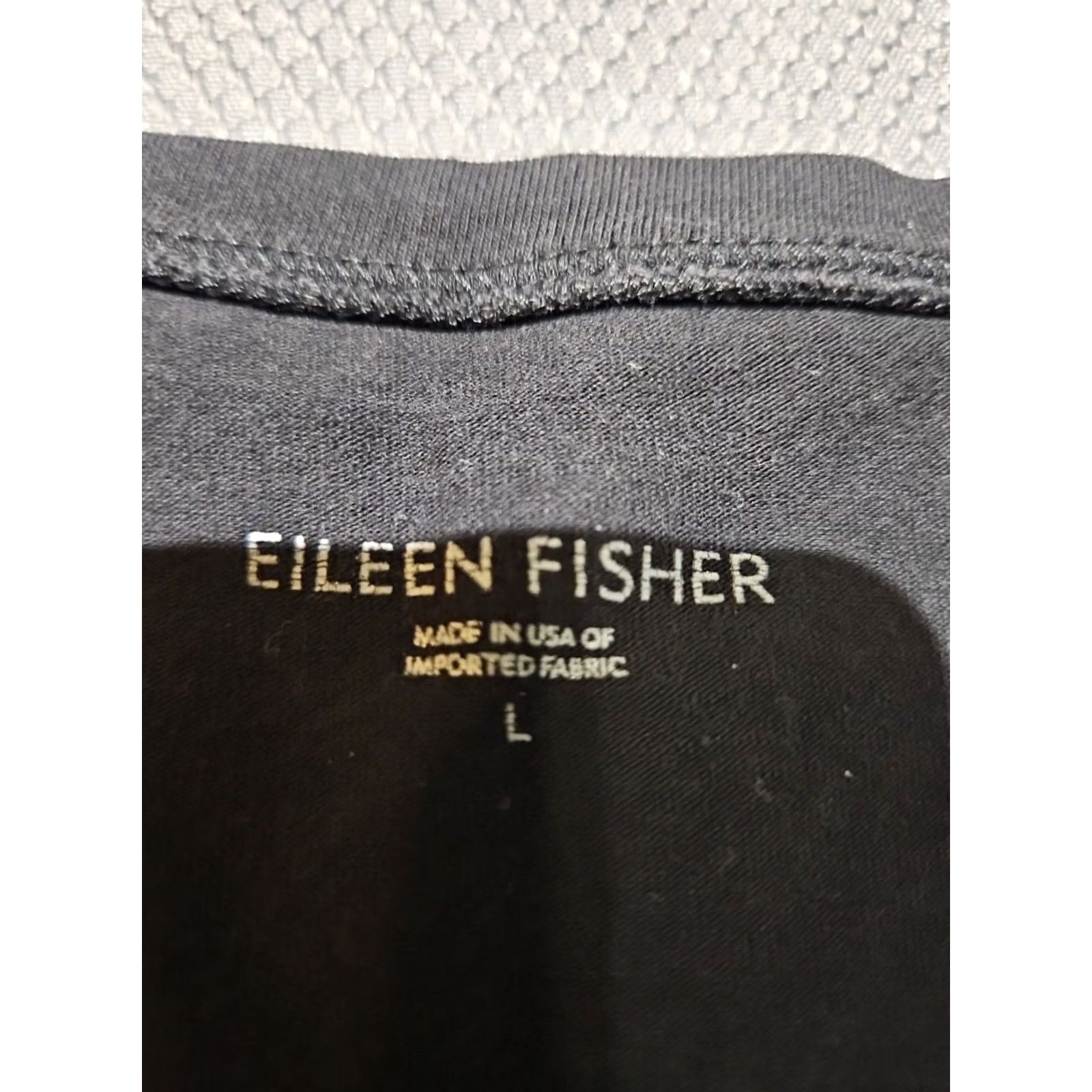 Eileen Fisher VINTAGE? No. Eileen Fisher Shirt Dress L Black V-Neck Basic Casual Relaxed Top Womens Large Black Shirt Dress Modern Classic Size L / US 10 / IT 46 - 7 Thumbnail