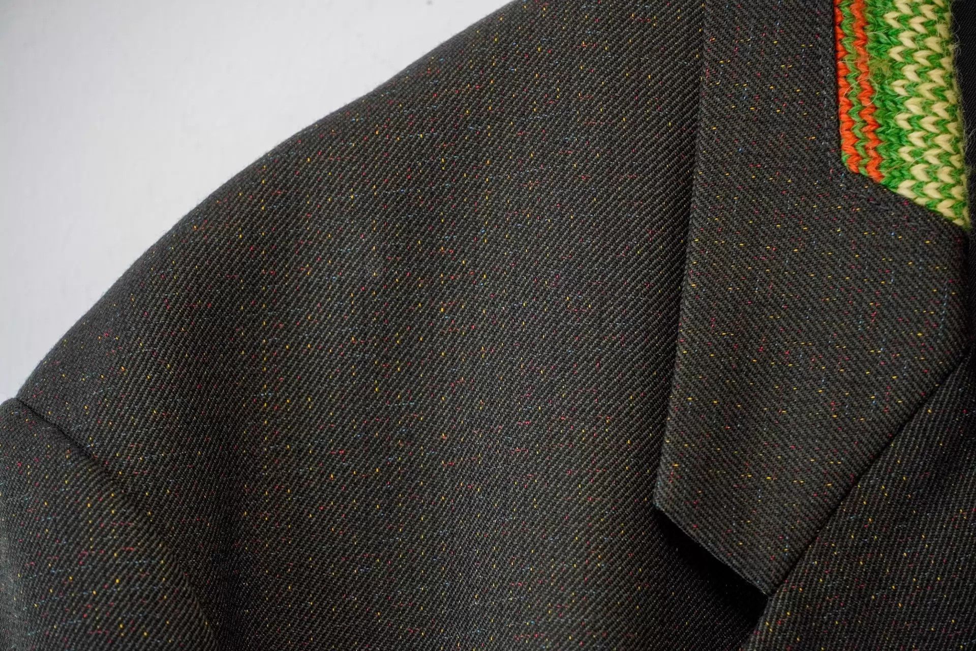 Yohji Yamamoto Yohji Yamamoto 95AW Knit Collar Jacket Color Star Size US M / EU 48-50 / 2 - 5 Thumbnail