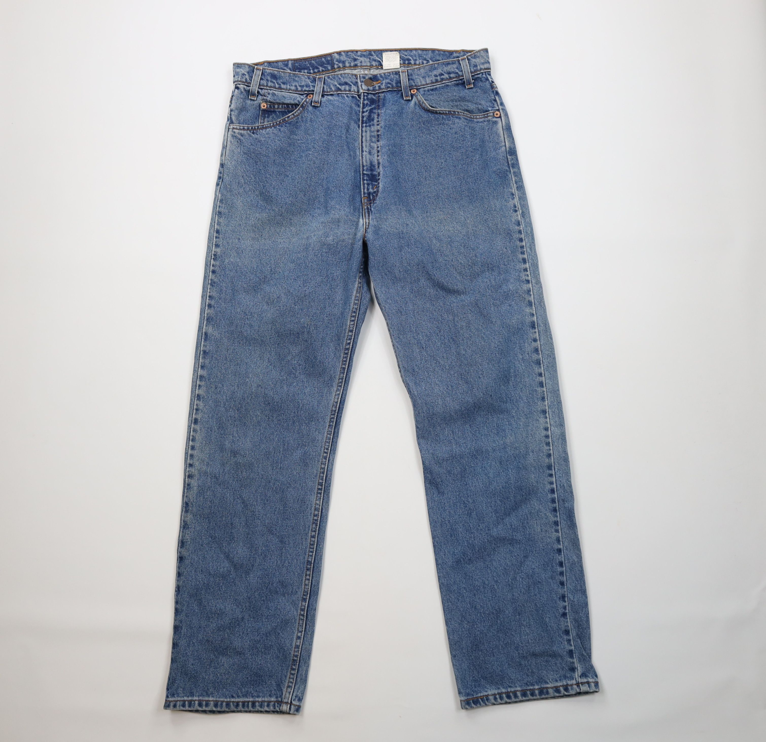 Levi's Vintage 90s Levis 505 Orange Tab Regular Straight Leg Jeans Size US 38 / EU 54 - 1 Thumbnail