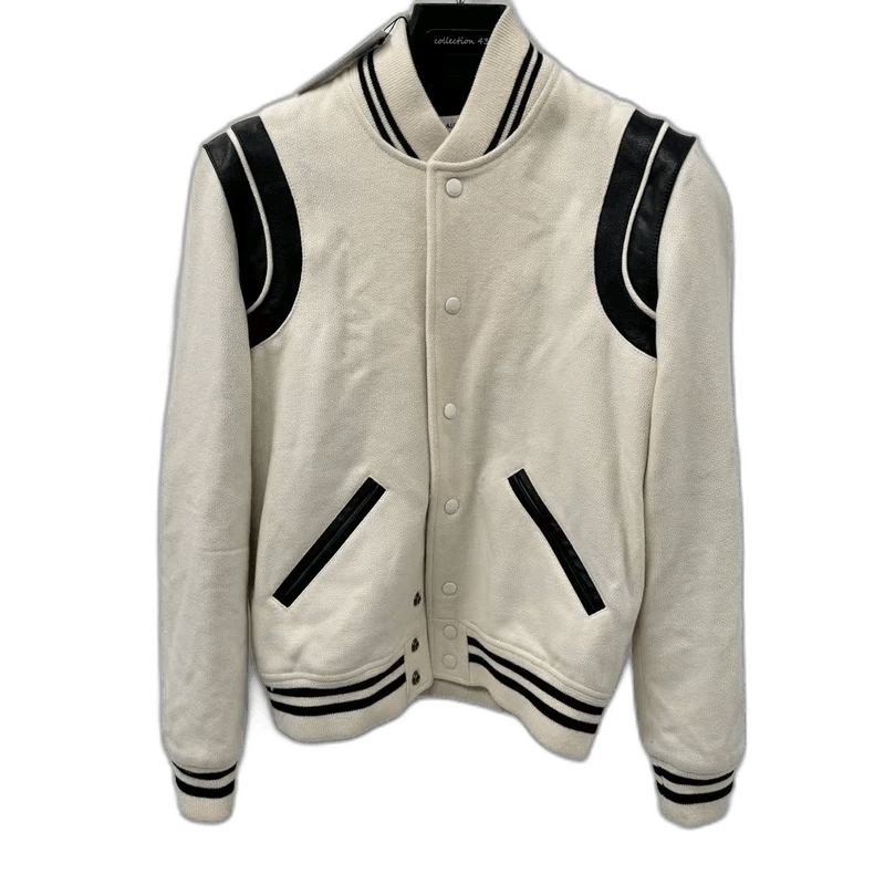 Saint Laurent Paris Saint Laurent White Logo Baseball Jacket-2507 Size US M / EU 48-50 / 2 - 6 Thumbnail