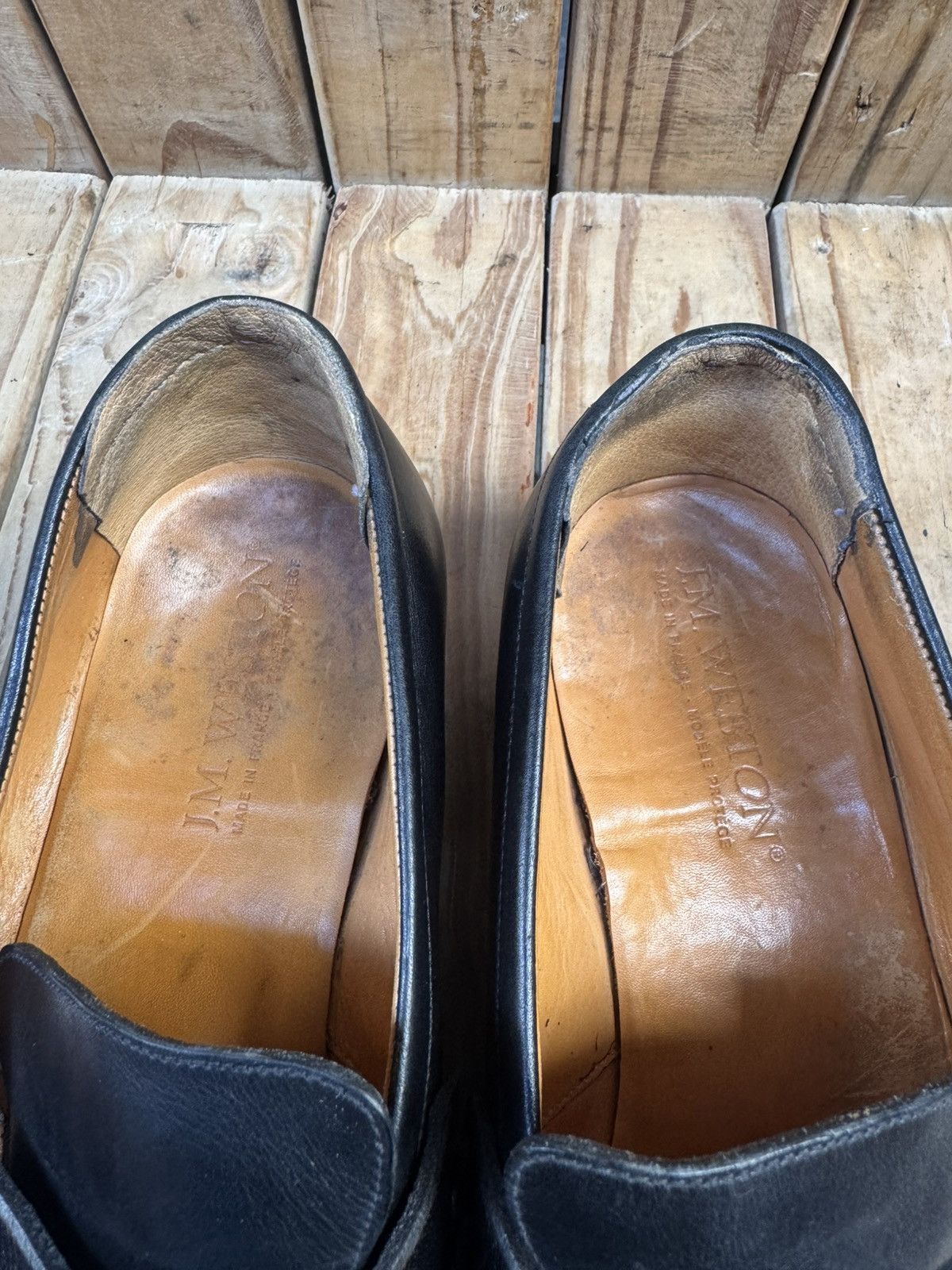 J.M. Weston J.M Weston Men’s Penny black Leather Loafers Sz Uk 8 E US 9 Size US 9 / EU 42 - 19 Thumbnail