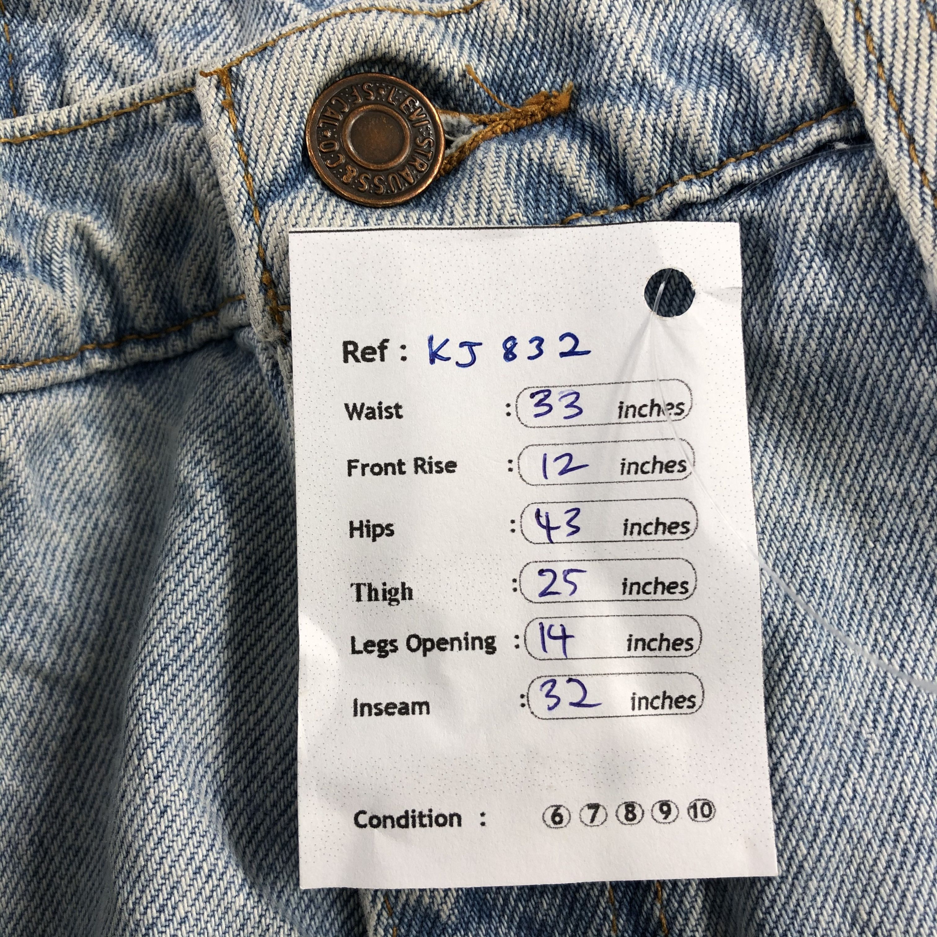 Levi's Vintage 90s Levi's 550 Jeans Relaxed Fit Denim KJ832 Size US 33 - 15 Thumbnail