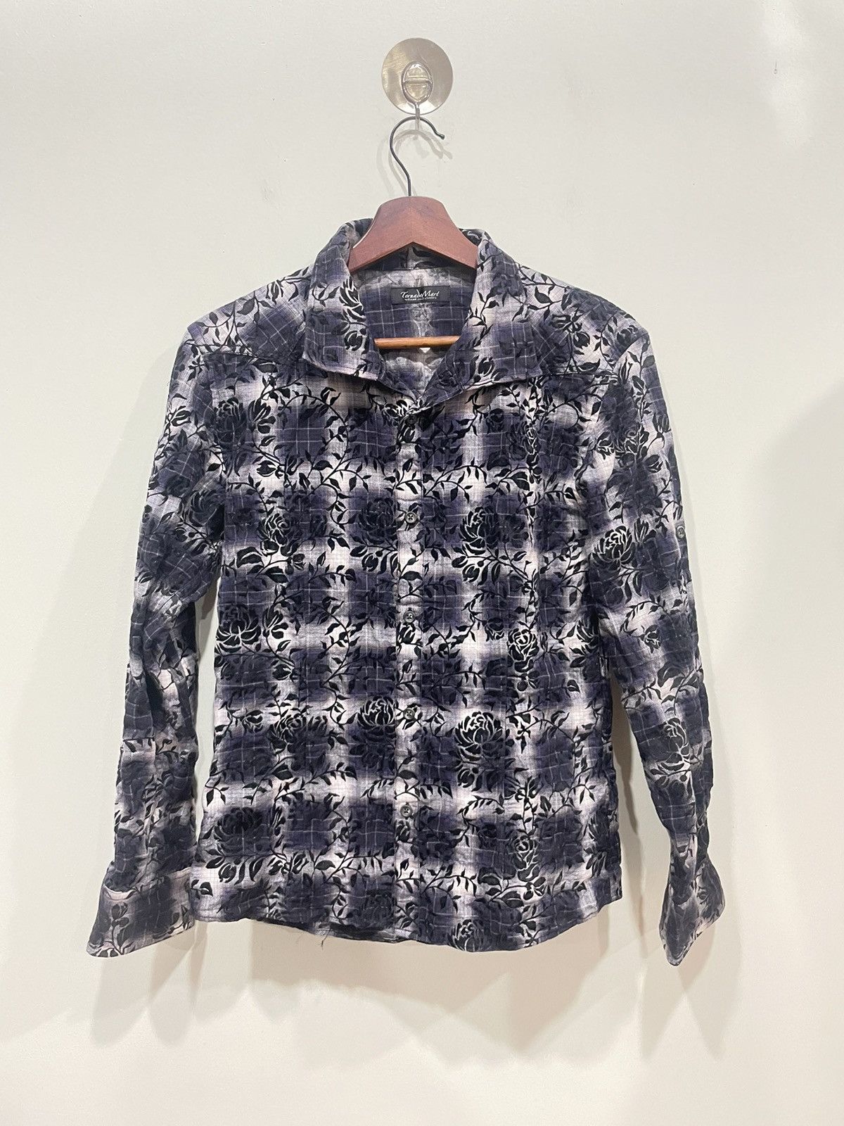 If Six Was Nine × Japanese Brand × Tornado Mart Tornado Mart Flower Printed Shirt Size US M / EU 48-50 / 2 - 1 Thumbnail