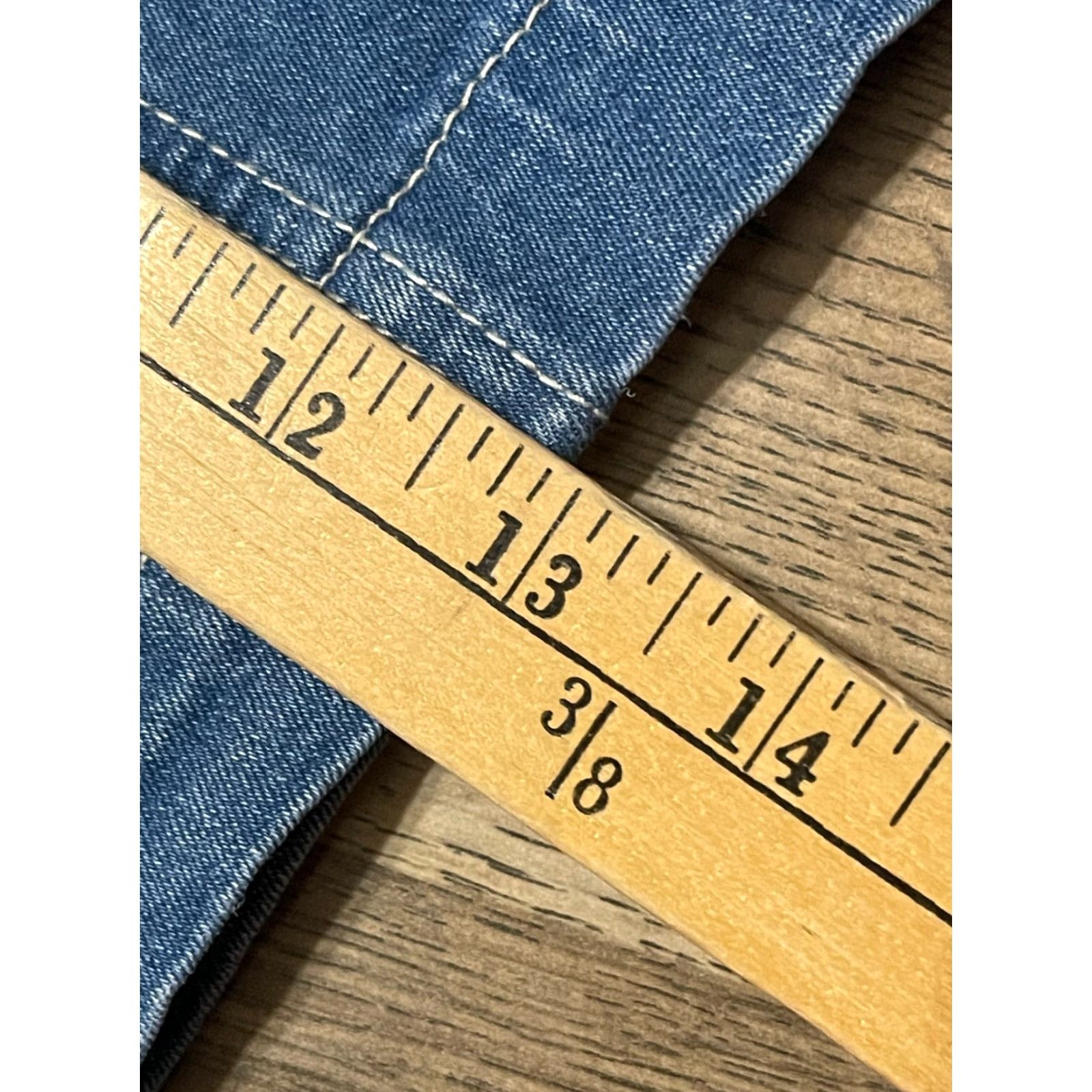 Vintage Fuinloth Shorts Woman S Blue Denim Stretchable Waist Pockets Bermuda Casual Modern 90s? Wait no. Size 28" / US 6 / IT 42 - 6 Thumbnail
