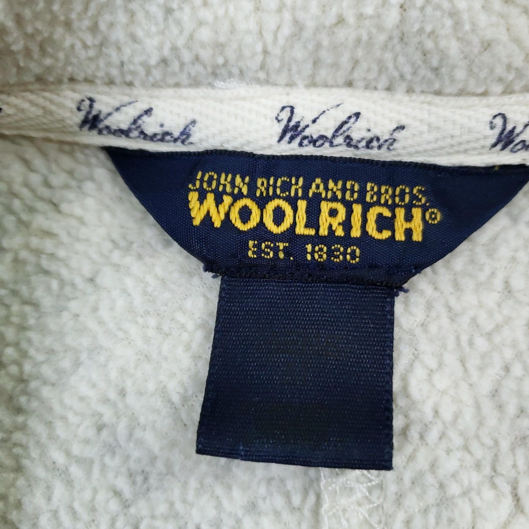 Vintage VINTAGE Woolrich Sweater Mens M Oatmeal Heather Beig e Fleece Pullover 90s Size US M / EU 48-50 / 2 - 5 Thumbnail