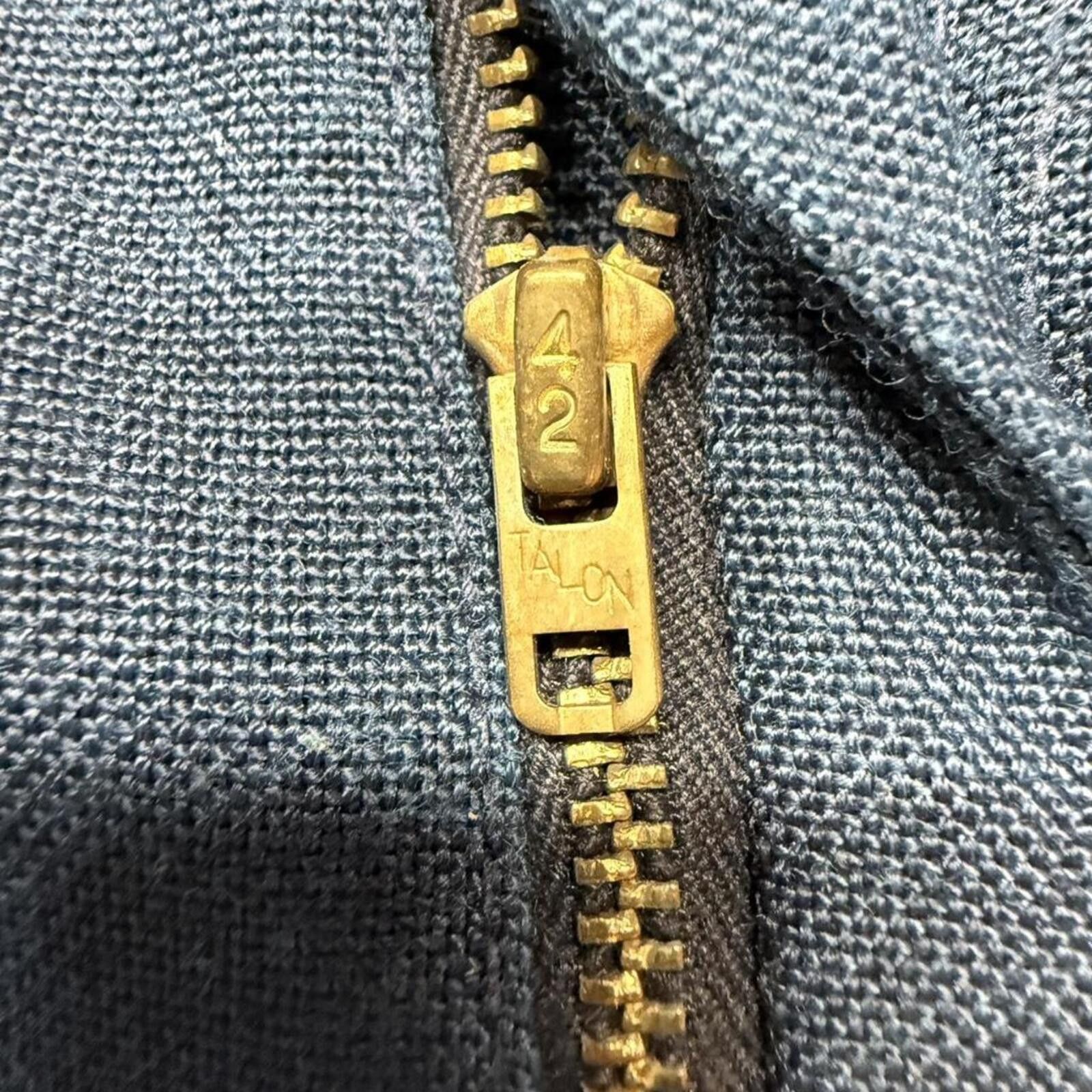 Other Vintage late 70s Farah navy blue pleated trousers talon zip Size US 32 / EU 48 - 8 Thumbnail