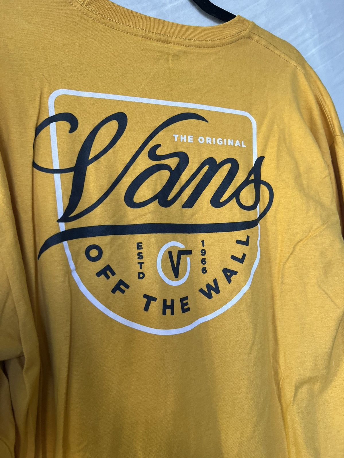 Vans Vans Men's Yellow Long Sleeve T-shirt Size US L / EU 52-54 / 3 - 5 Thumbnail