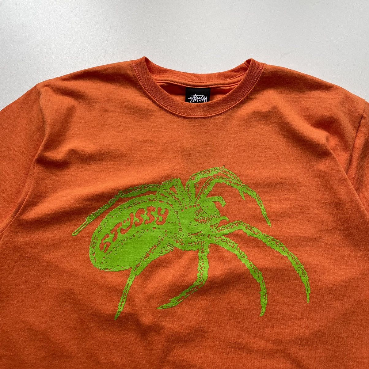 Stussy Stussy Spider Widow Graphic T Shirt Medium Orange NWT Rare Size US M / EU 48-50 / 2 - 2 Thumbnail