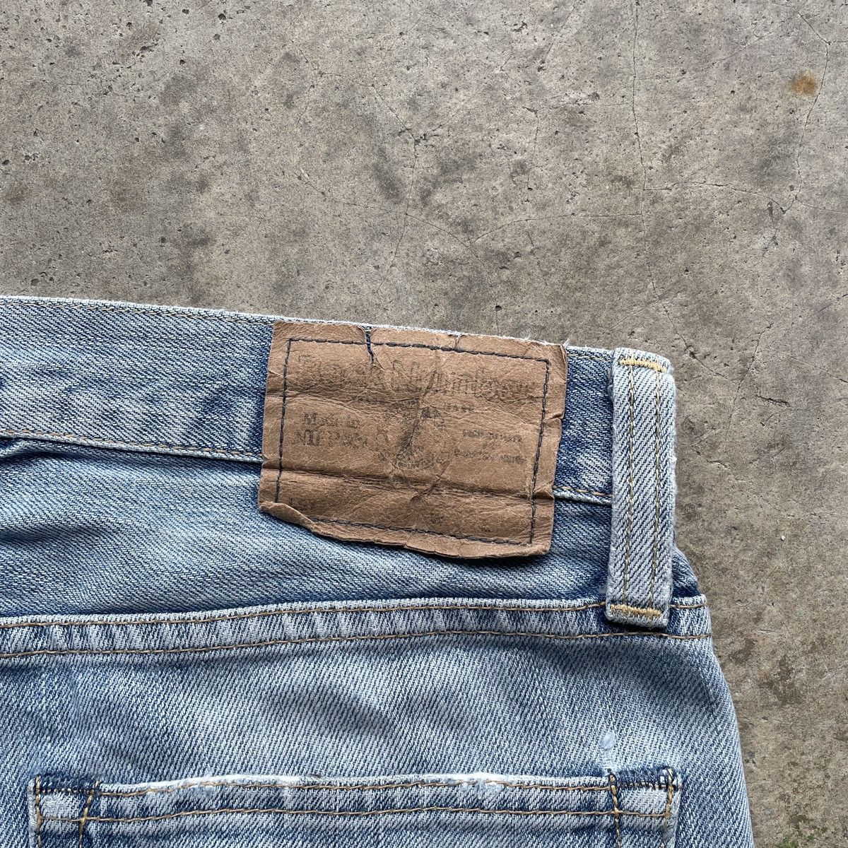 Japanese Brand × Jean × StraightFaded Vintage Made In Nippon Straight Faded Jean Japan Denim Pants Size US 32 / EU 48 - 8 Thumbnail