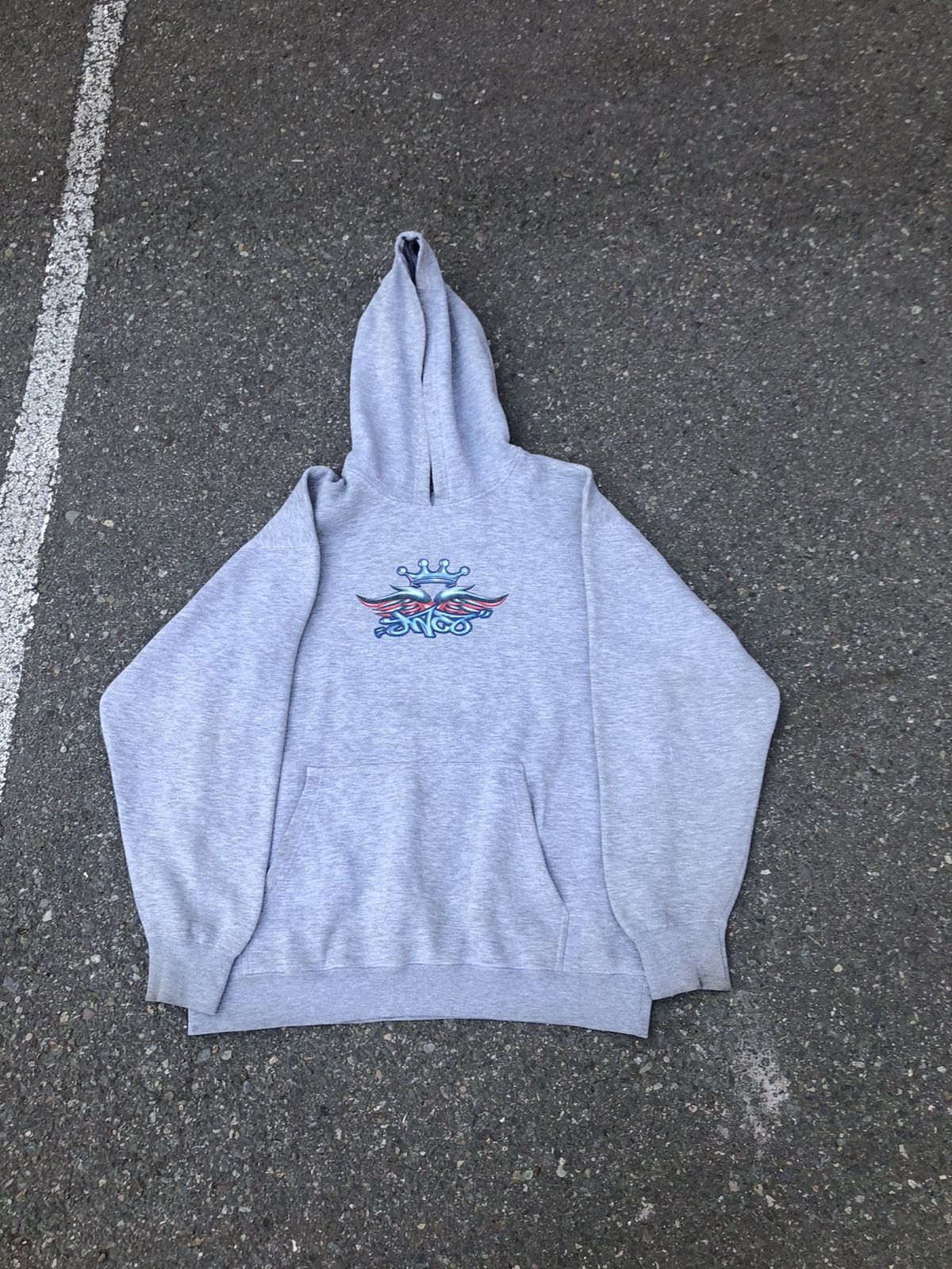 image of Jnco Hoodie in Grey, Men's (Size Medium)