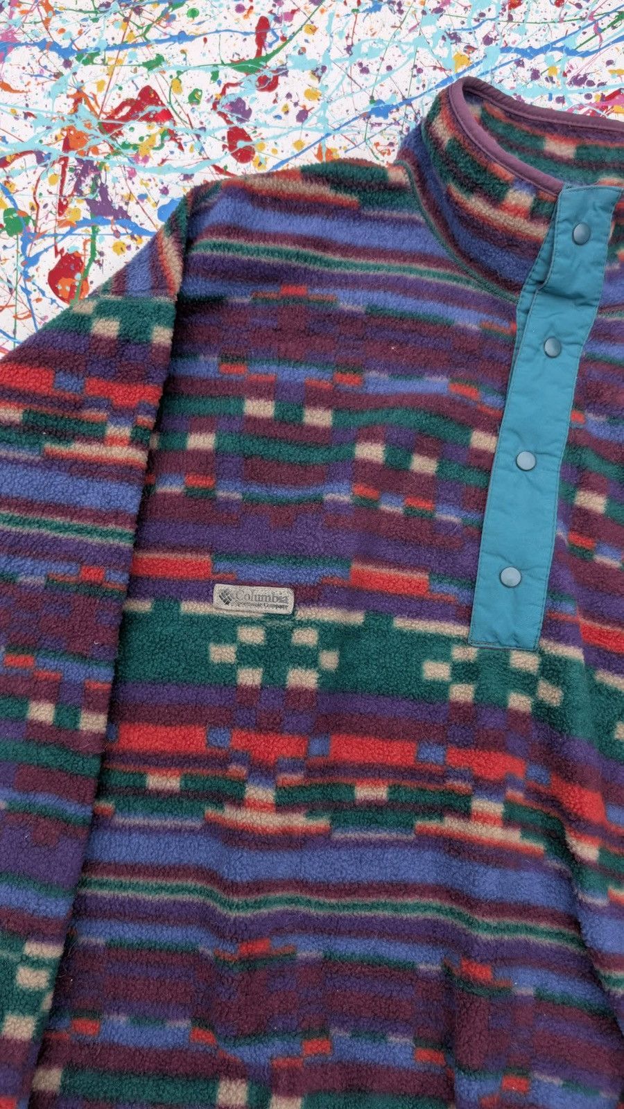 Columbia Vintage columbia fleece 90s Aztec navajo pattern XL Size US XL / EU 56 / 4 - 5 Thumbnail
