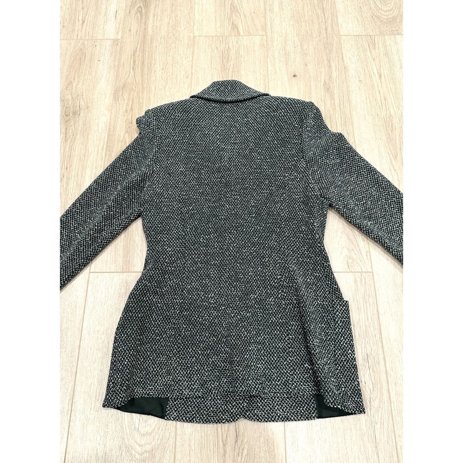St. John VINTAGE St. John Blazer Knit Green Tweed Wool Blend Size 2 Womens Jacket Formal Repairable? Size XS / US 0-2 / IT 36-38 - 6 Thumbnail